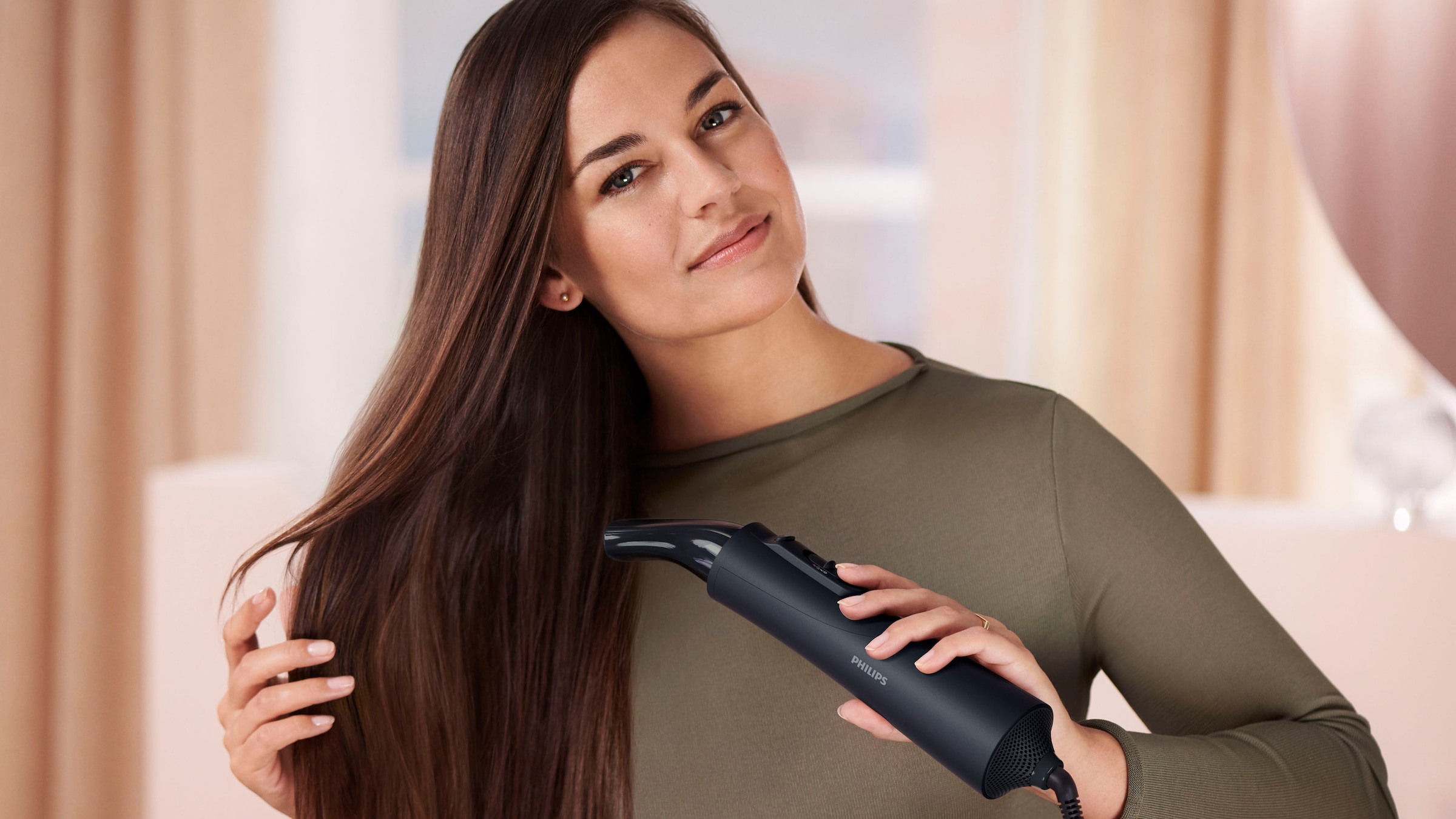 Philips Warmluftbürste »AirStyler Series 5000 BHA530/00«, 5 Aufsätze, mit Ionen-Technologie, Argan-Öl-Keramikbeschichtung und 5 Aufsätze