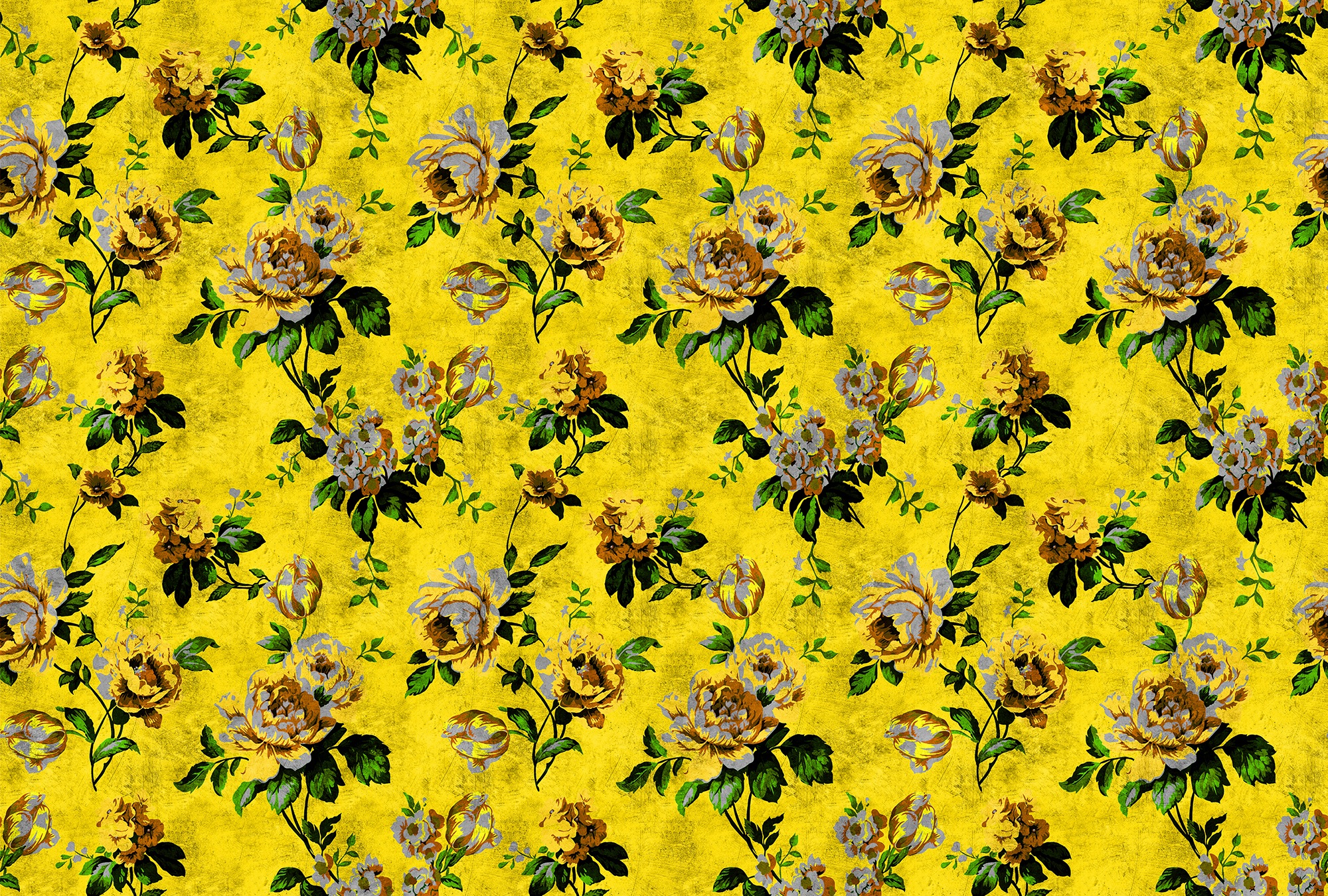 living walls Fototapete "Walls by Patel Wild Roses 5" glatt Vlies, Wand, Schräge