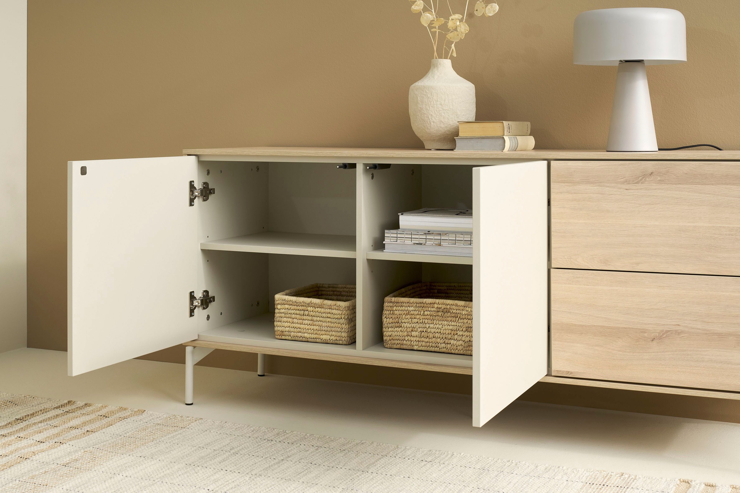 SCHÖNER WOHNEN-Kollektion Sideboard »LABOE« 1 Stk. tlg. 150 cm oder 200 cm mit push to open Funktion