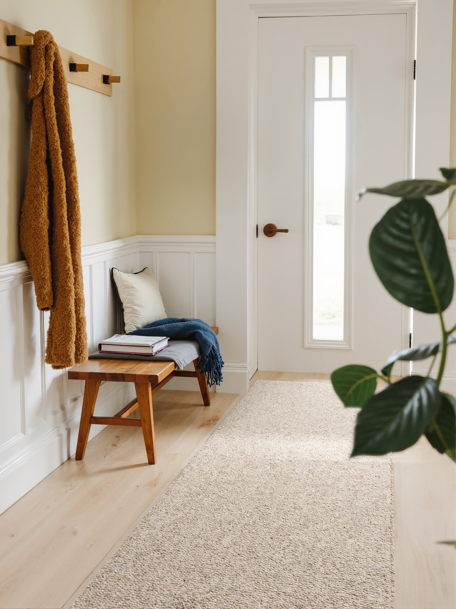 ELLE DECORATION Teppich »Rocco«, rechteckig, 10 mm Höhe, Läufer, waschbar, Wohnzimmer, Esszimmer, Woll-Optik
