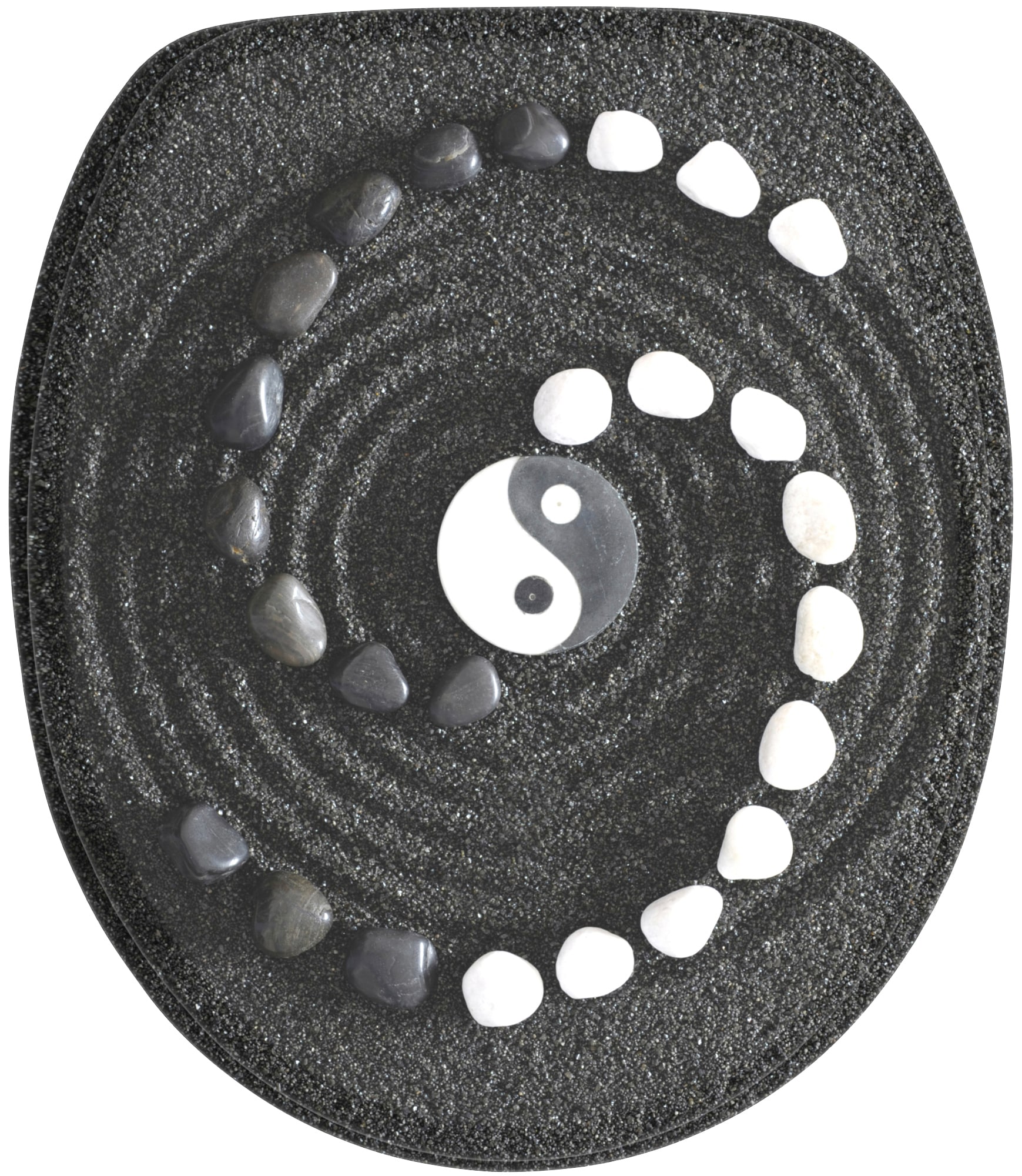 Sanilo WC-Sitz "Yin Yang", mit Absenkautomatik, BxL: 37,7 x 42,0 - 47,0 cm