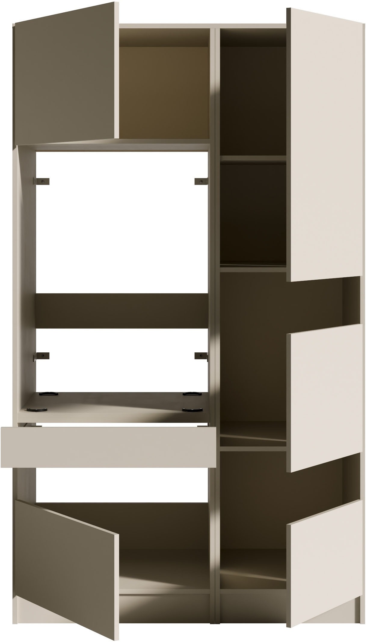 BASIC by Balculina Mehrzweckschrank-Set »Washhome B/T/H 118x68x200 cm« 2 Stk. tlg.