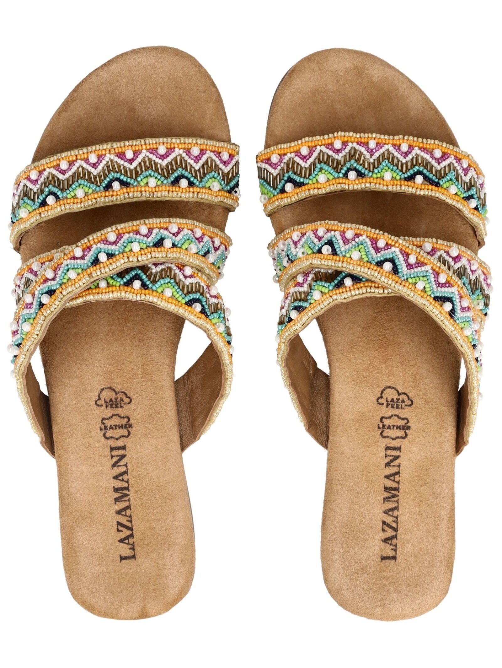 Lazamani Pantolette »Lazamani Pantoletten Leder/Textil«