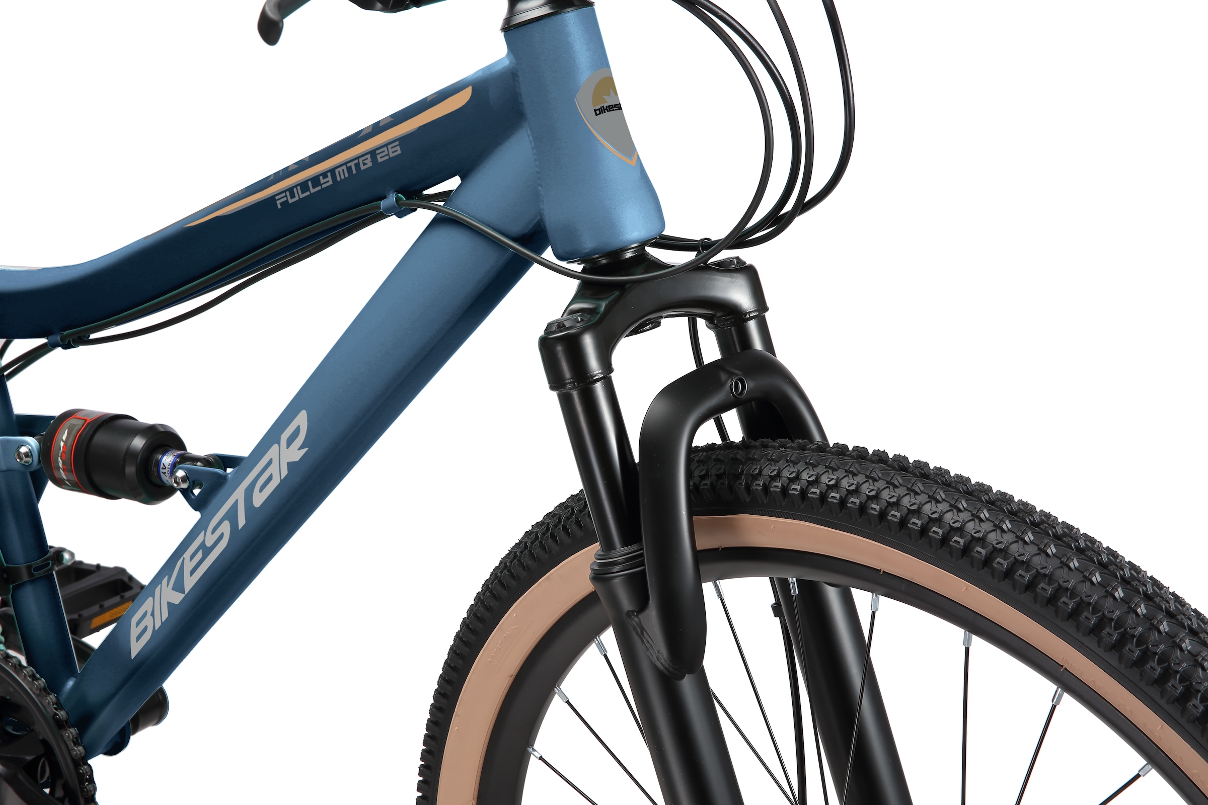 Bikestar Mountainbike 21 Gang Shimano RD-TY300 Schaltwerk Kettenschaltung für Damen und Herren, Kettenschaltung