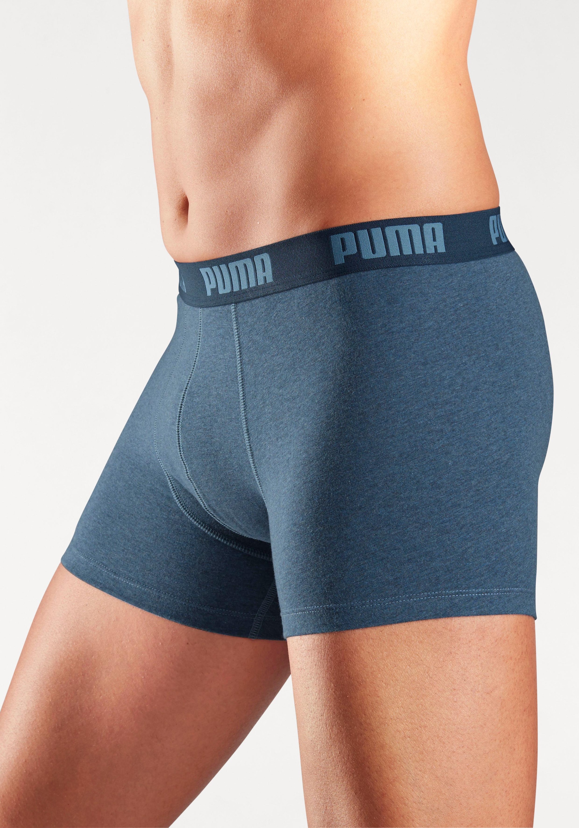 PUMA Boxer, (Packung, 3 St.), in 3 Blautönen