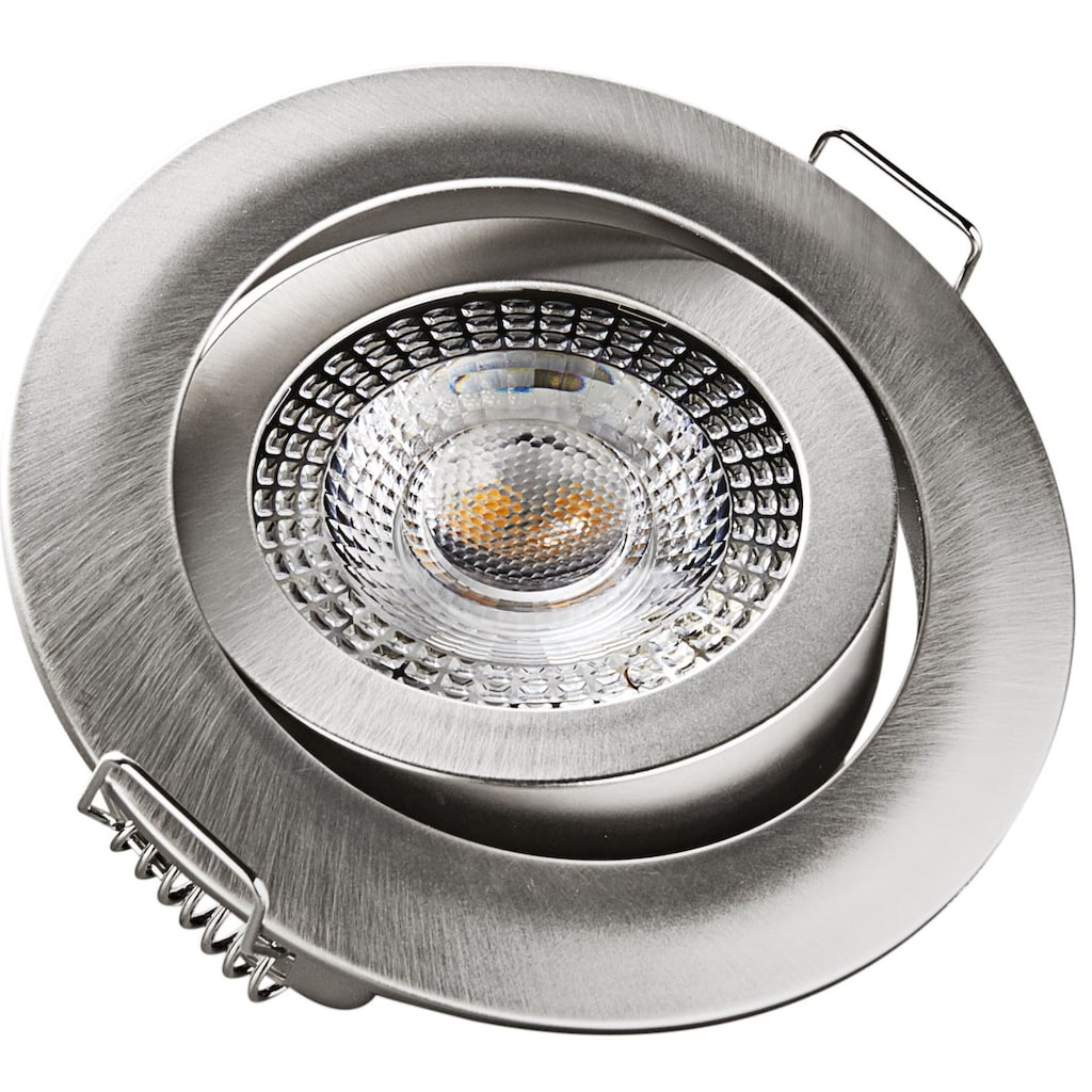 HEITRONIC LED Einbaustrahler »DL7202«, 1 flammig-flammig, Einbauleuchte, Downlight, schwenkbar