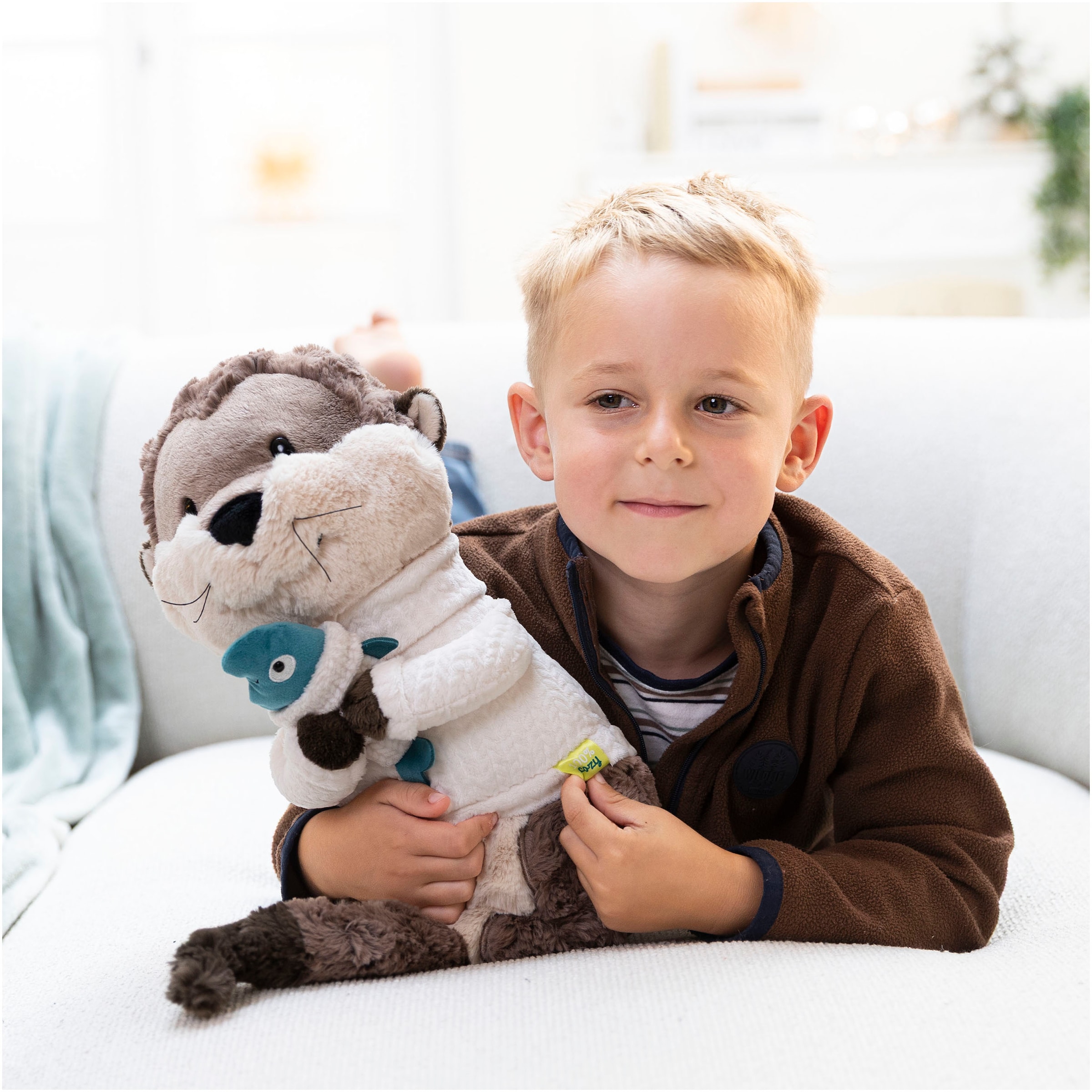 Nici Kuscheltier »Winter, Otter Ophelio mit Fisch, 40 cm«