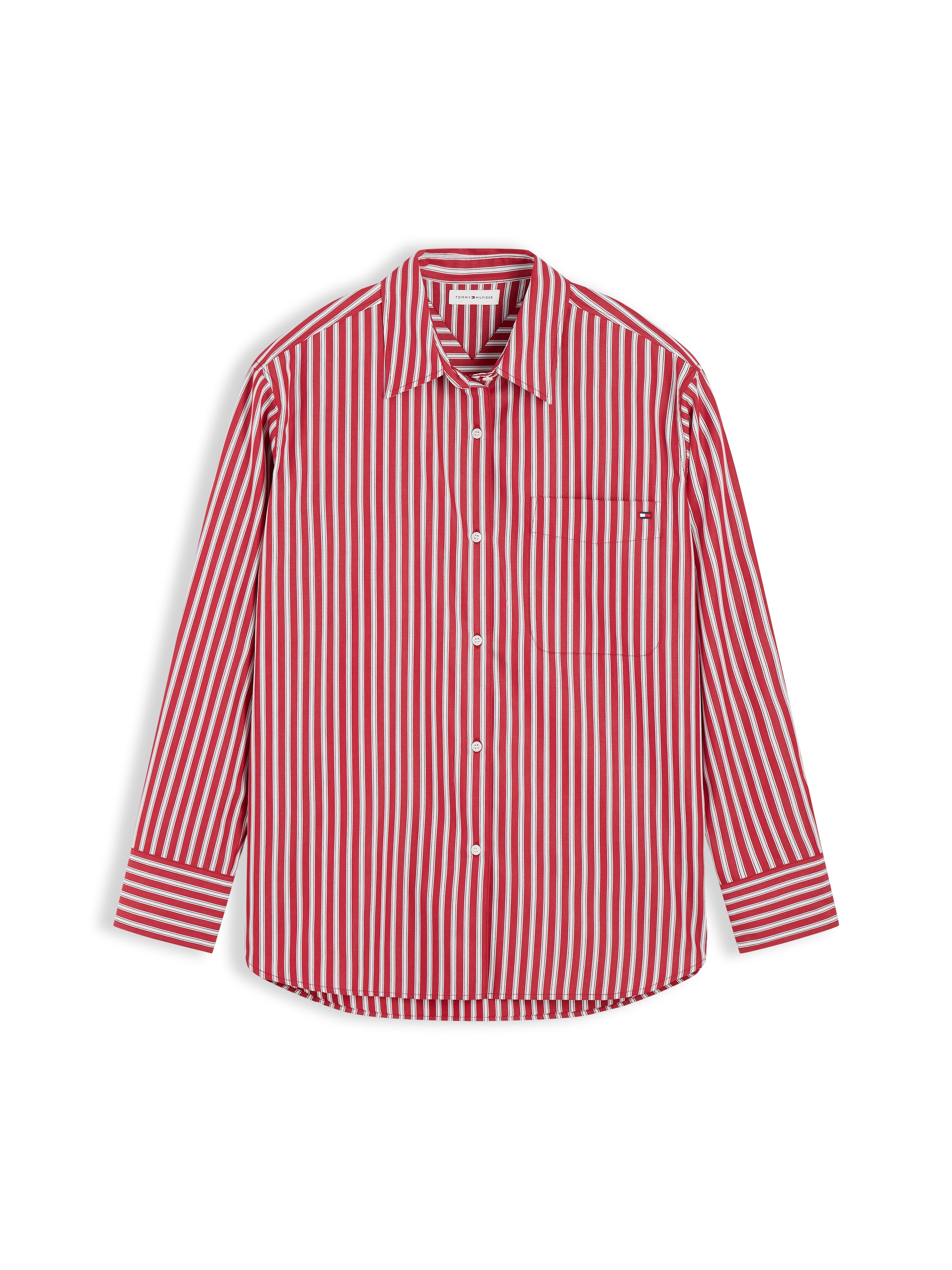 Tommy Hilfiger Langarmbluse »ESS POPLIN EASY FIT SHIRT« Baumwolle
