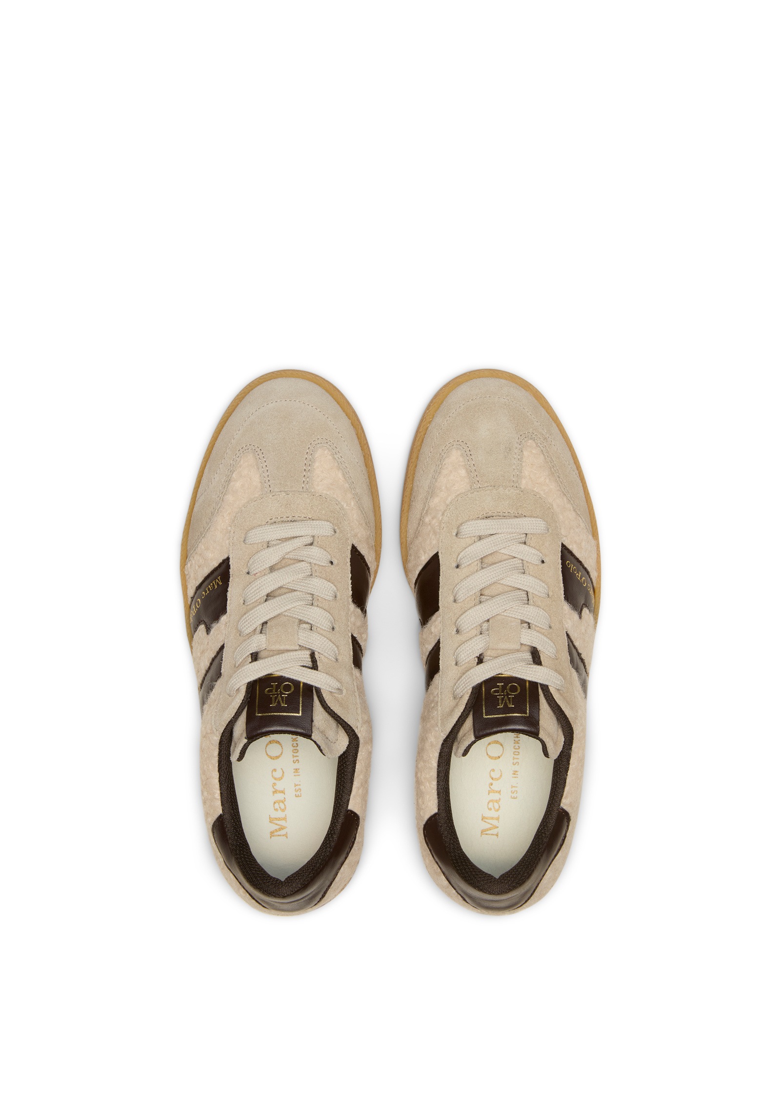 Marc O'Polo Sneaker »aus Leder und Teddyfell«