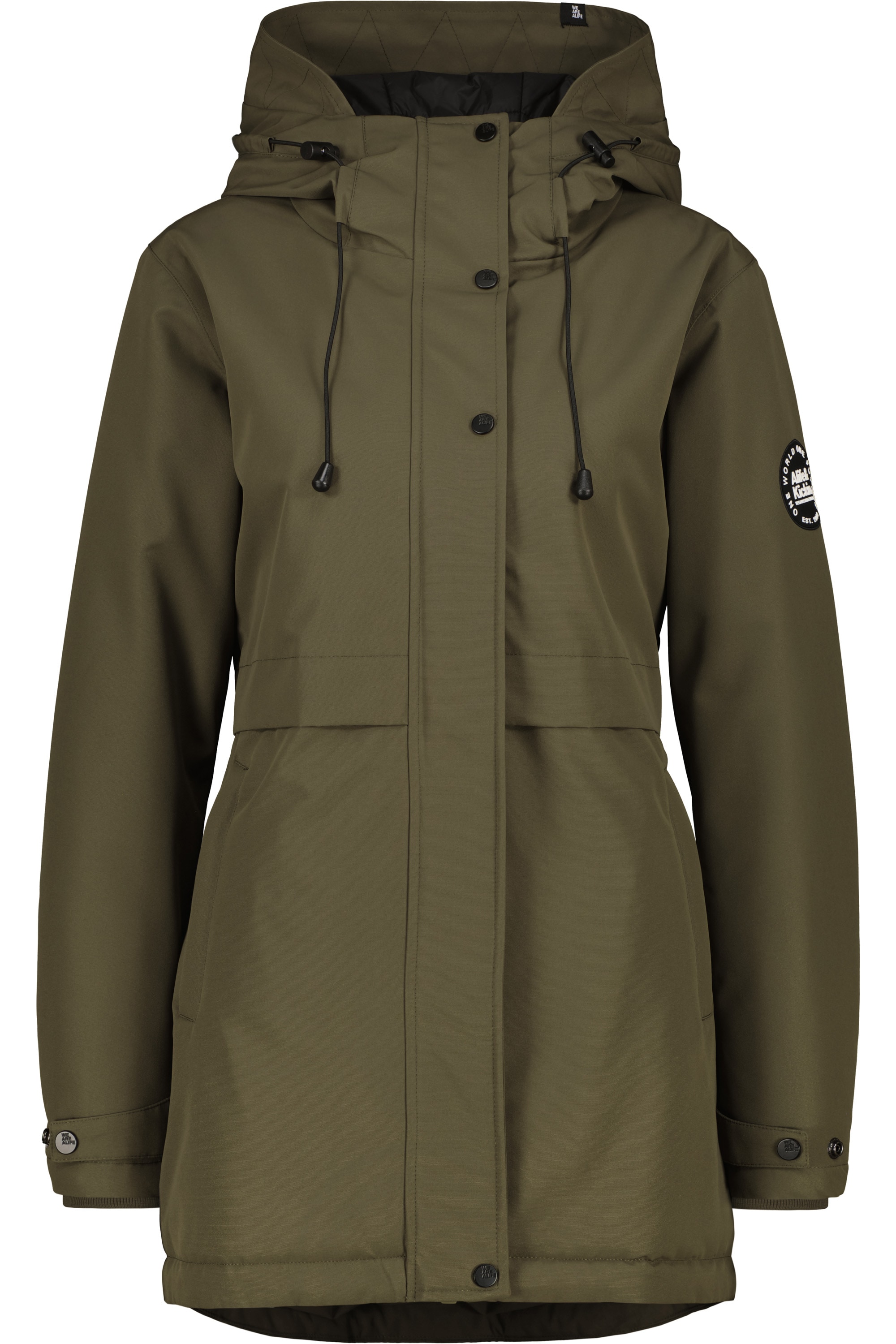 Alife & Kickin Winterjacke "Damen MarlyAK A Winterjacke, Jacke" Leicht taillierte Jacke mit Ärmelbündchen und Kapuze