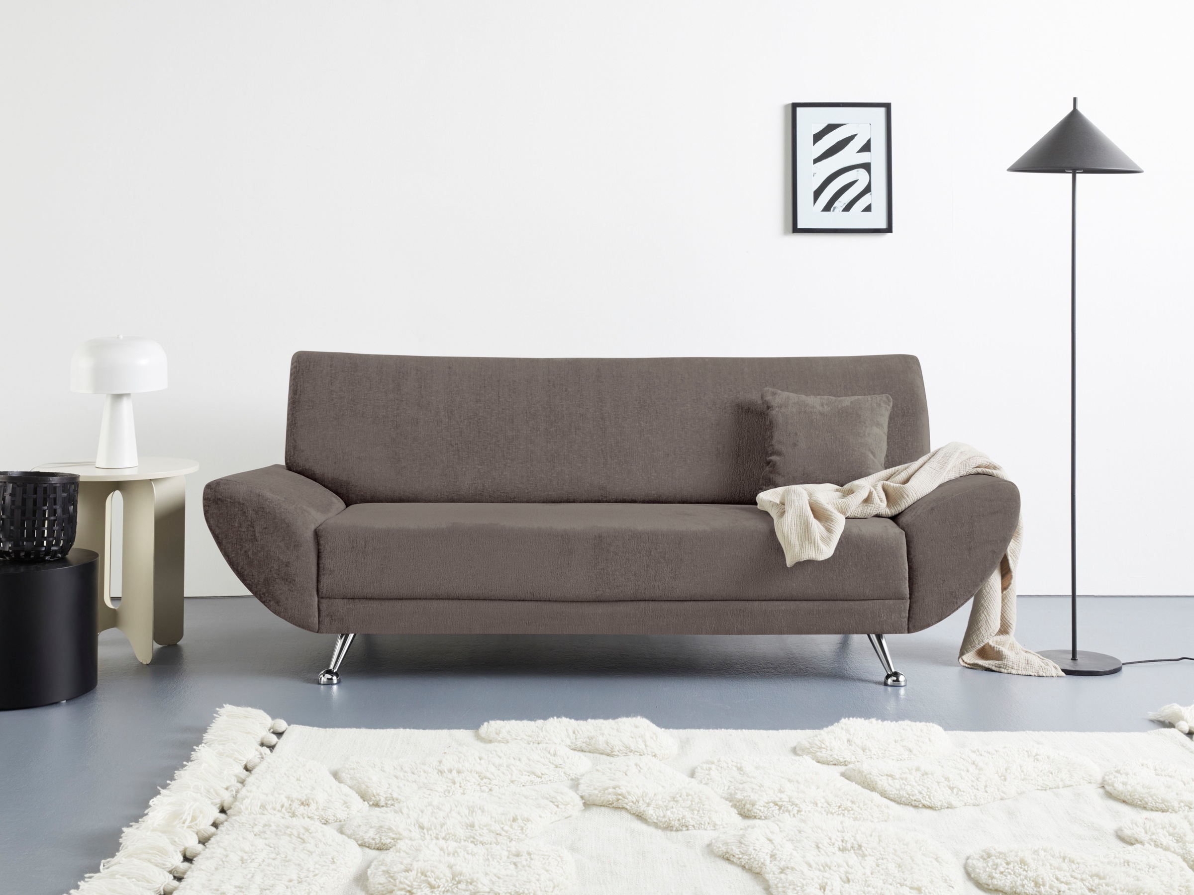 Home Affaire Saltare 3-Seater Sofa Grey
