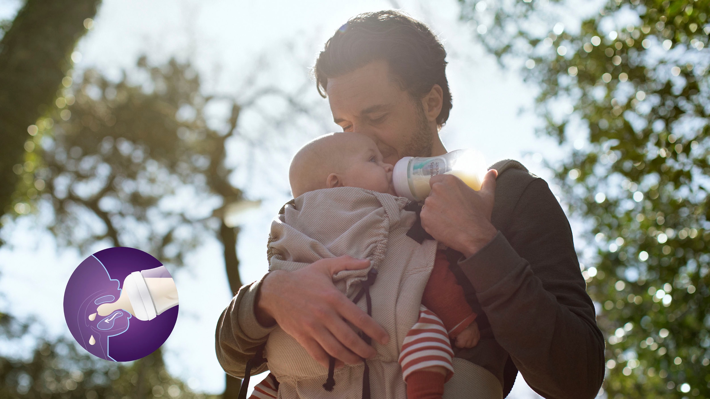 »Natural | ultra AirFree-Ventil, SCD657/11«, Flaschenbürste AVENT Response Philips mit Air-Free BAUR Ventil Schnuller, Flaschen kaufen Flaschen-Set 4 online Babyflasche soft