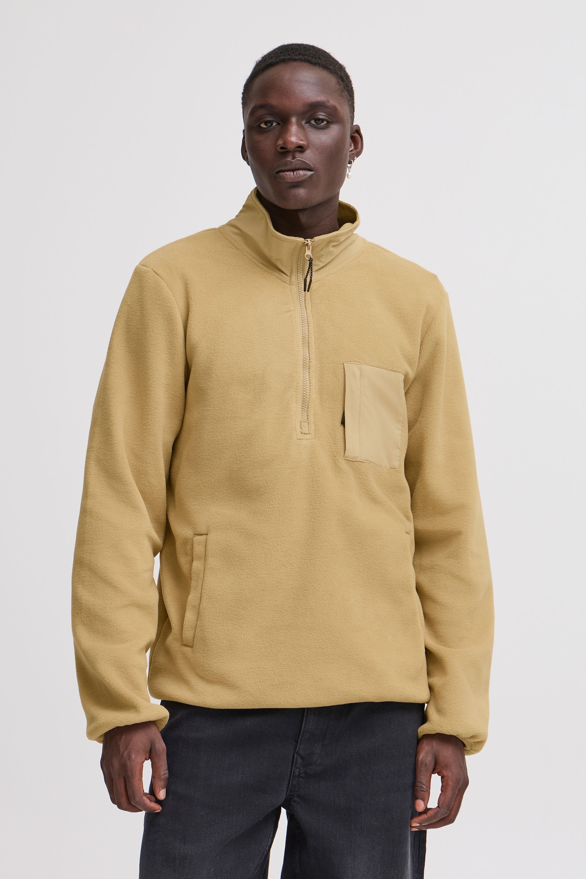 Blend Troyer »Fleecejacke BHBROOKS Sweatshirt halfzipp«