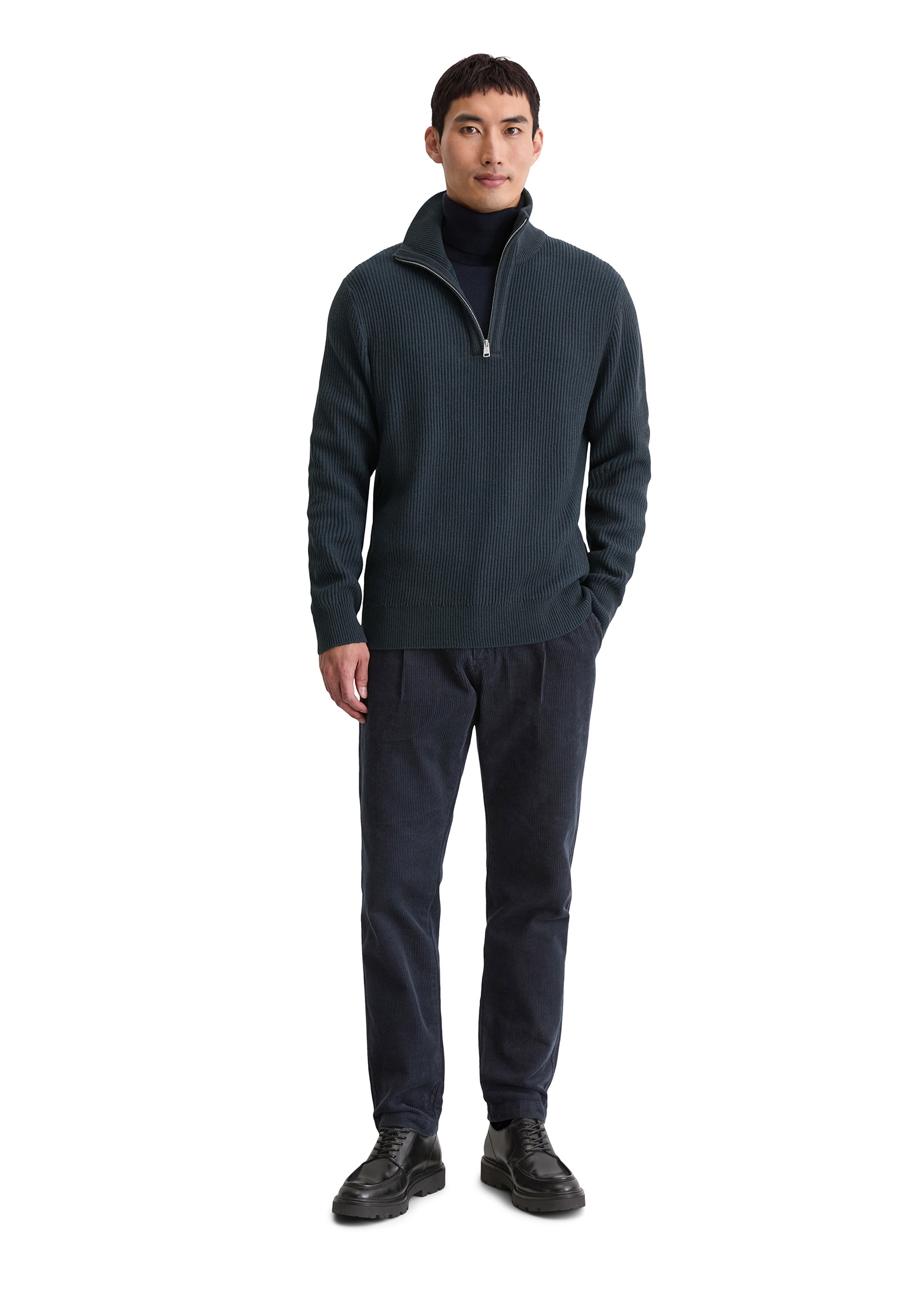 Marc O'Polo Strickpullover »aus Baumwoll-Schurwoll-Mix«