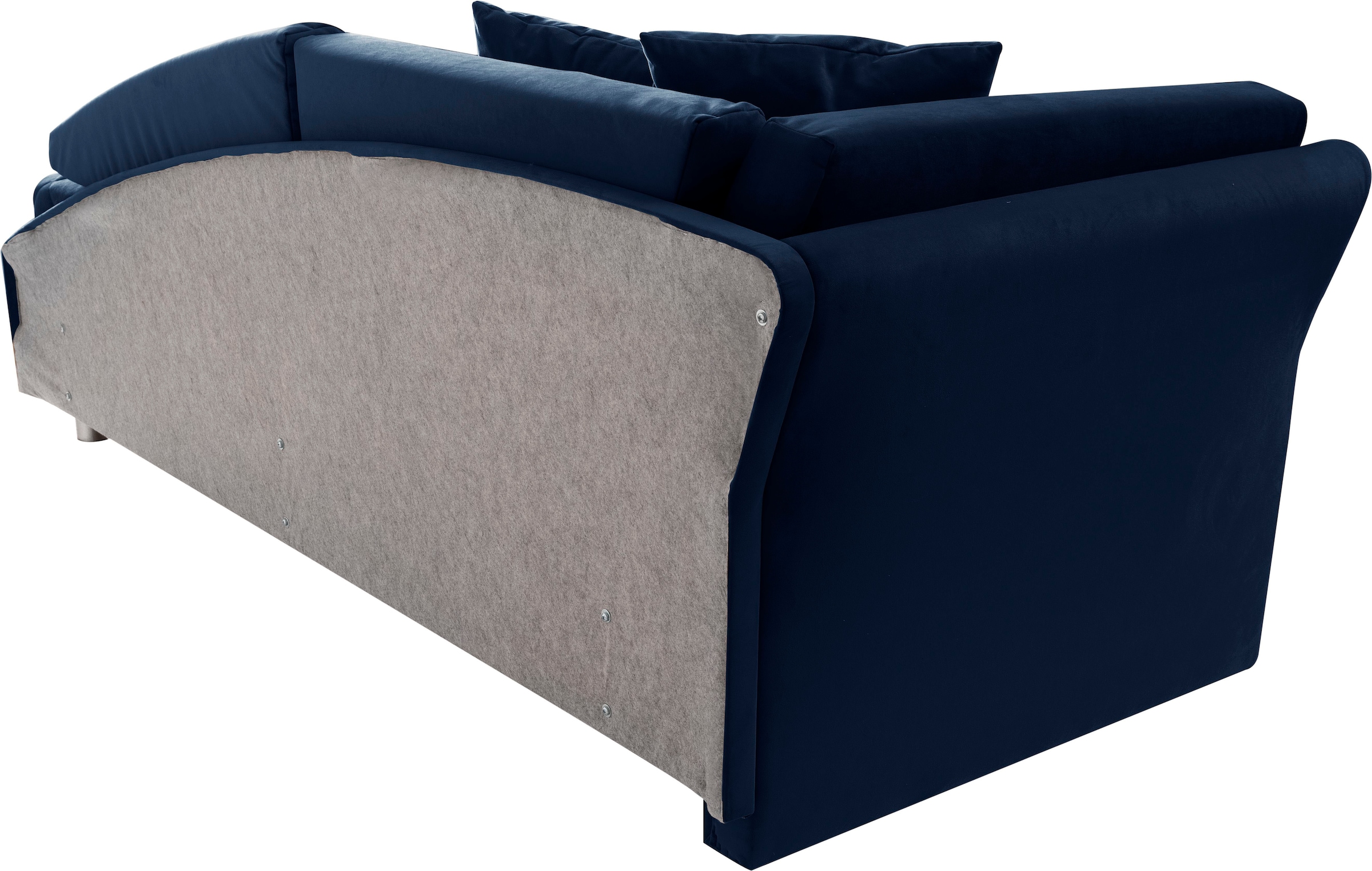 alina Schlafsofa, Bettkasten, Zierkissen-Set aus: 2 Stk. 40x40cm, 1 Stk. 30x30cm