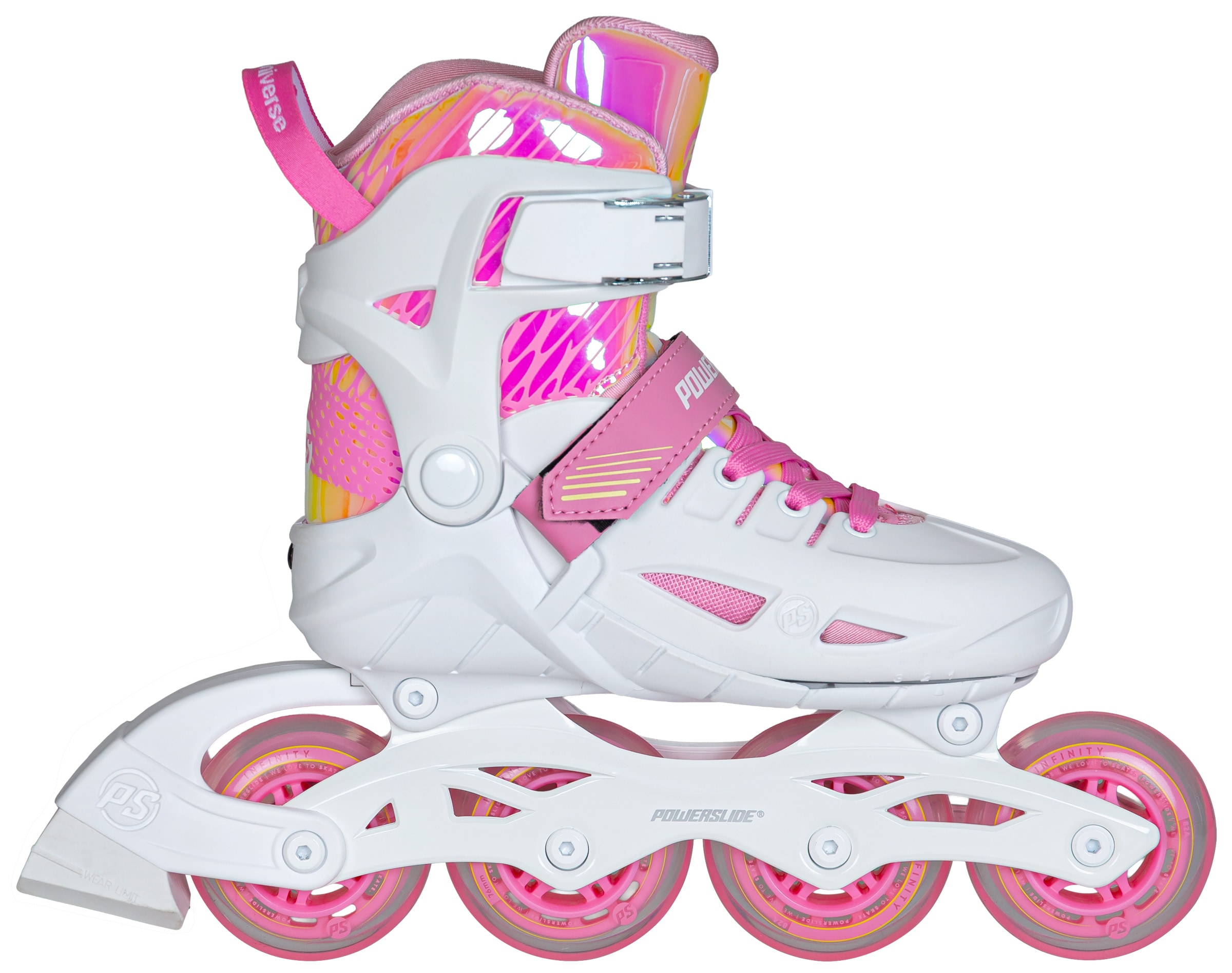 Powerslide Inlineskates "Universe Pink 4W Kids adj"