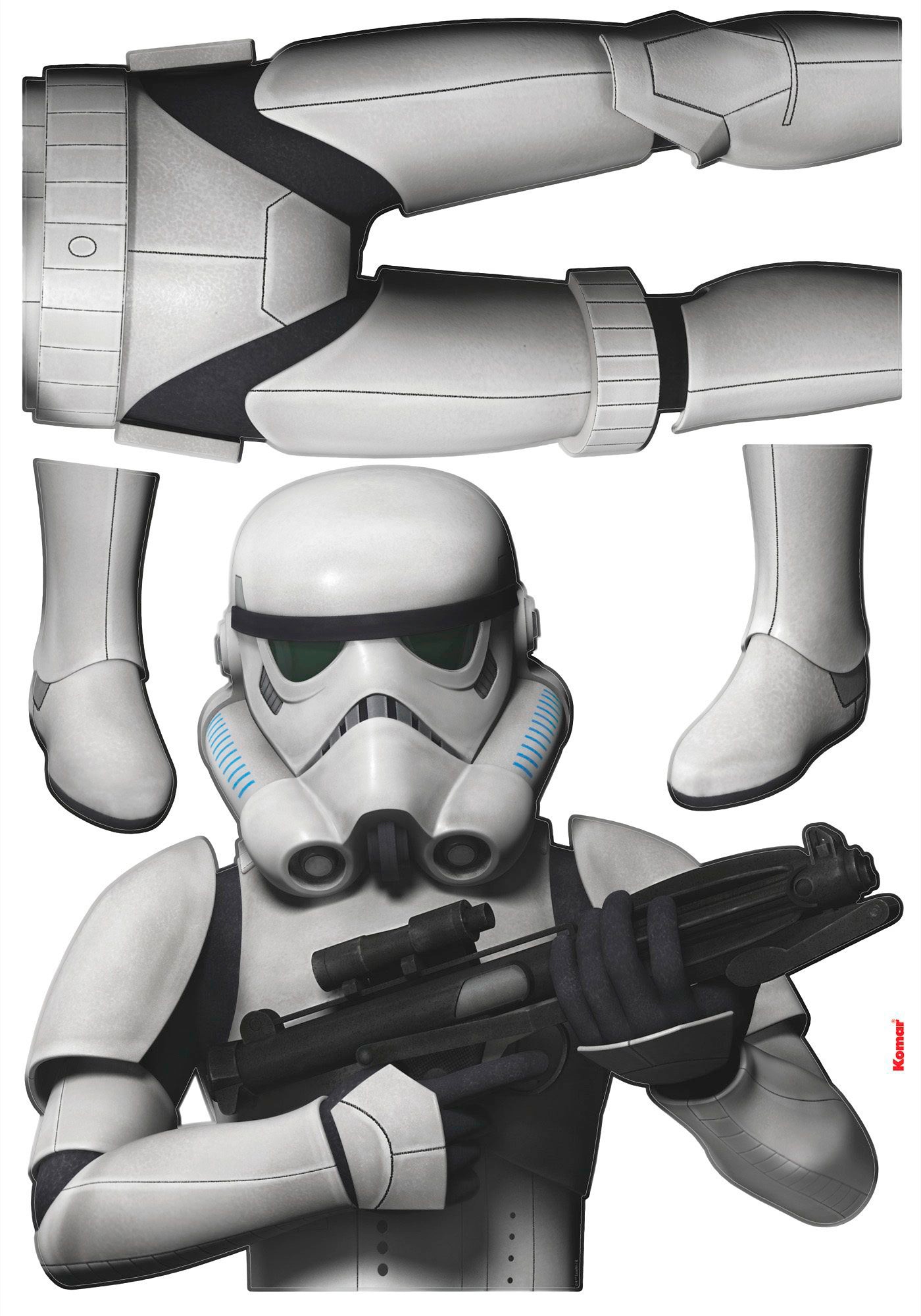 Komar Wandtattoo »Star Wars Stormtrooper«, (4 St.), 100x70 cm (Breite x Höhe),  selbstklebendes Wandtattoo | BAUR