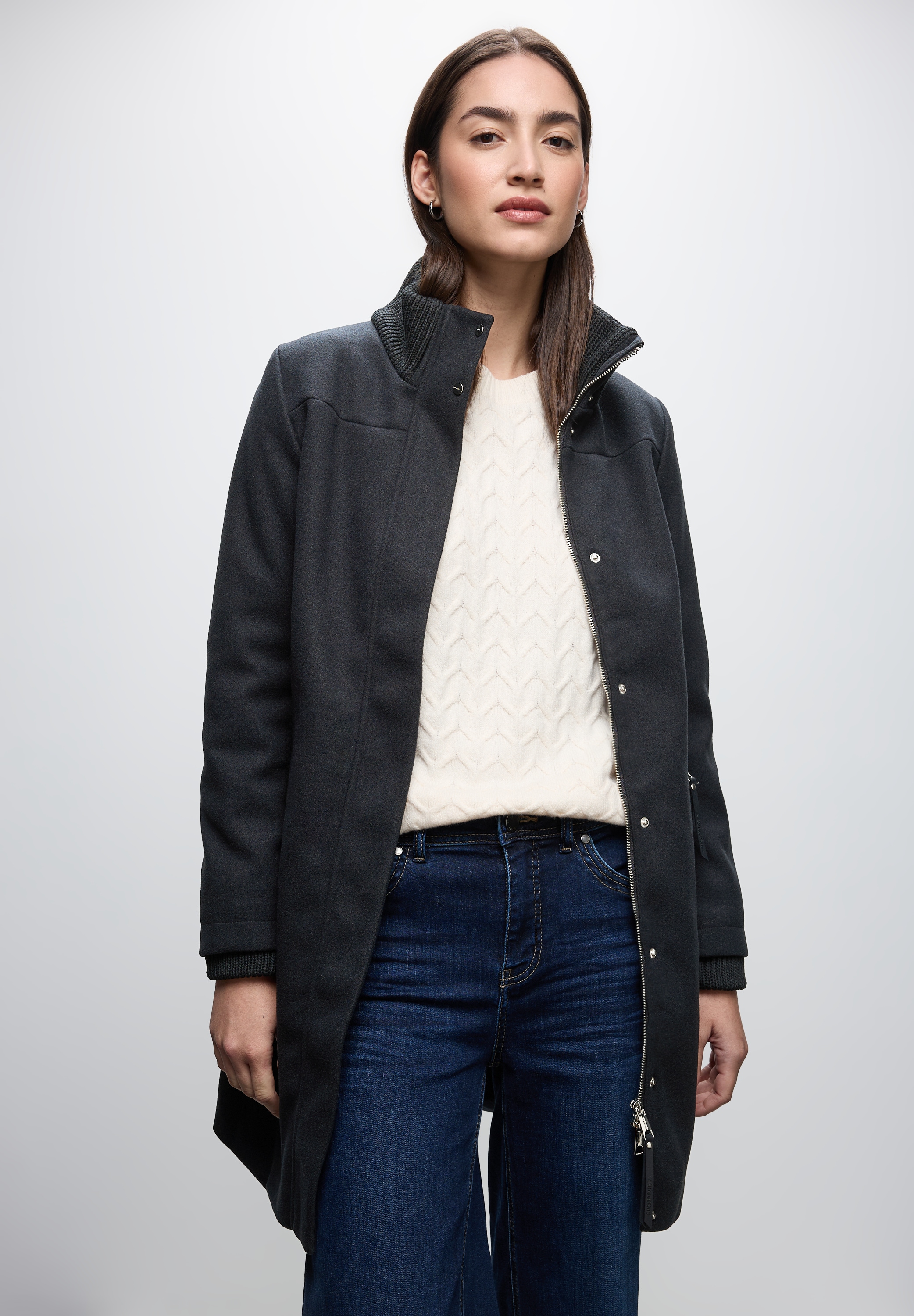 STREET ONE Kurzmantel, in Woll-Optik günstig online kaufen