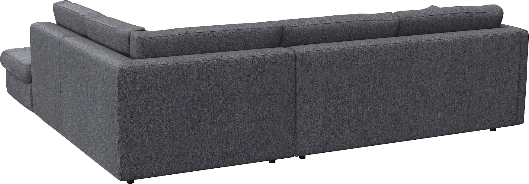 FLEXLUX Ecksofa »Lovane, elegant und zeitlos, bequem, L-Form«, Weich & anschmiegsam, große Sitztiefe auf Kaltschaum, Dekokissen inkl.
