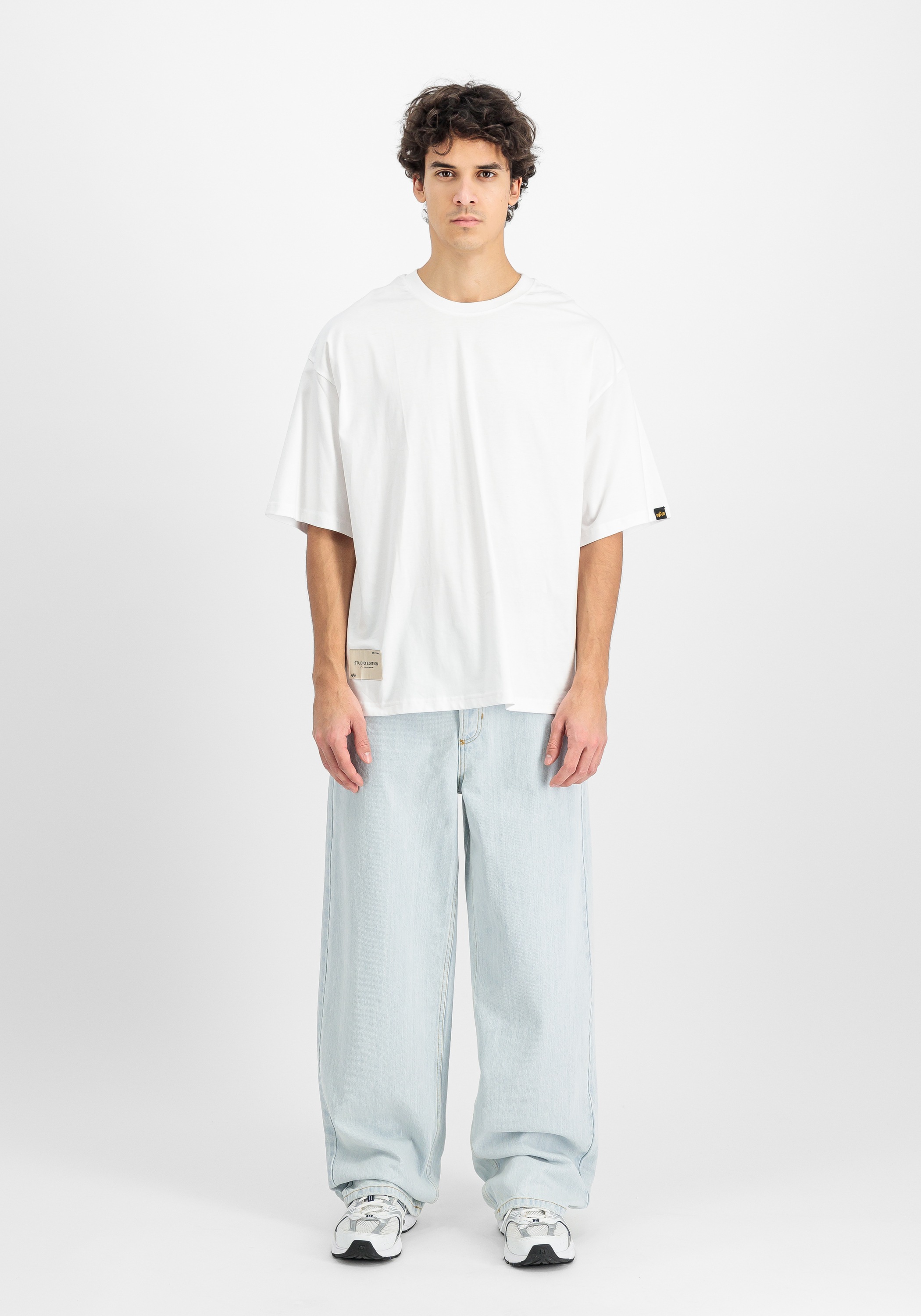 Alpha Industries Studio Edition T-Shirt, Herren, Gr. L, Weiß 2
