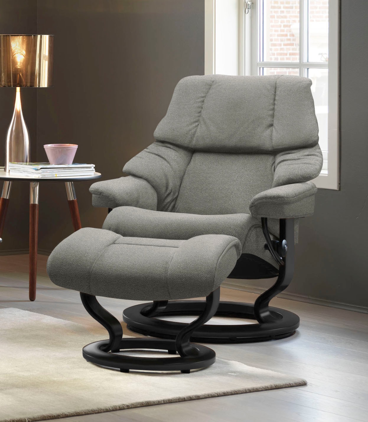 Stressless Fußhocker "Reno", mit Classic Base, Gestell Schwarz