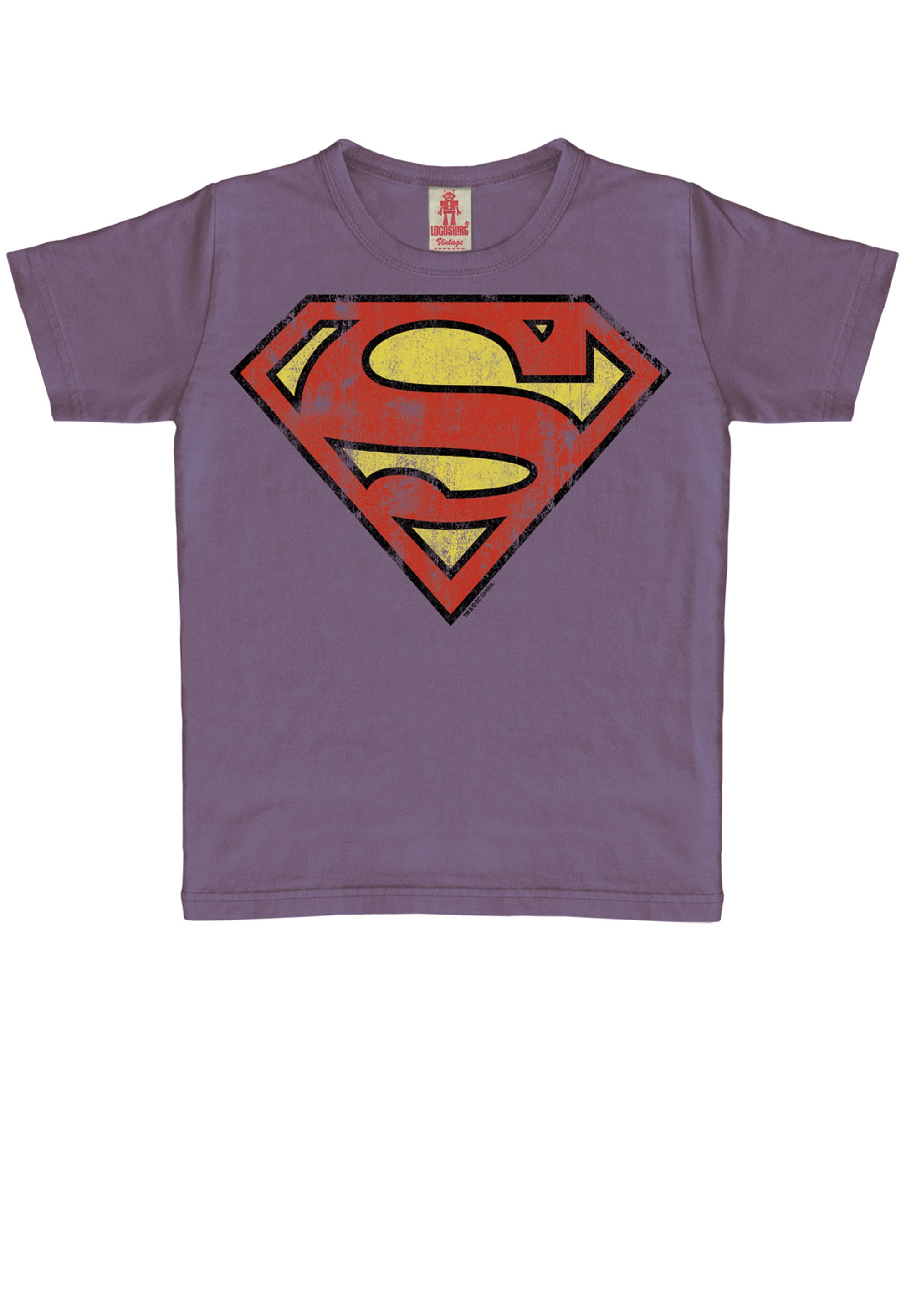 | BAUR Vintage-Print mit T-Shirt online heldenhaftem kaufen LOGOSHIRT »Superman«,