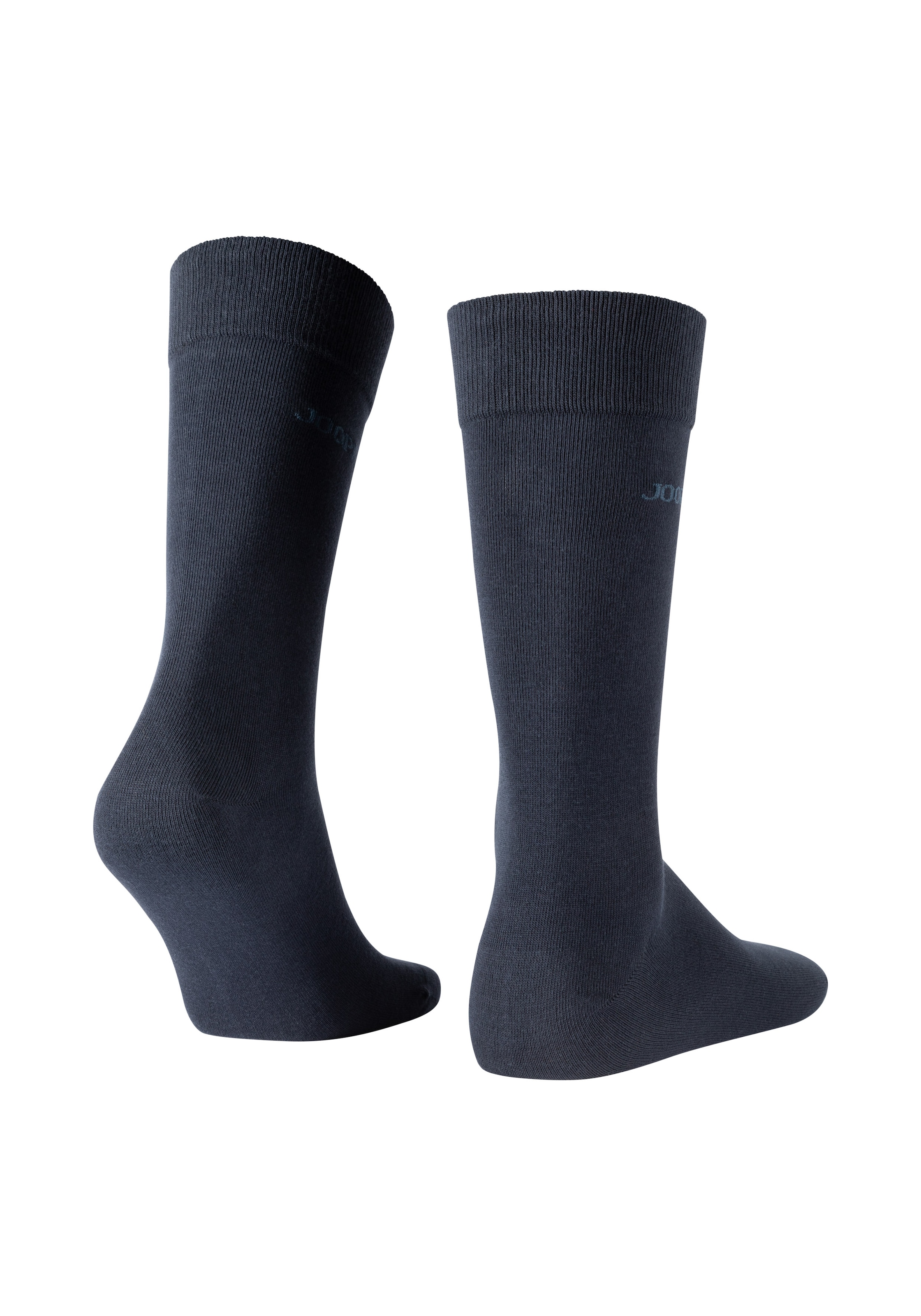 JOOP! Socken 2 Paar,  mit handgekettelter Zehennaht, aus gekämmter Baumwolle