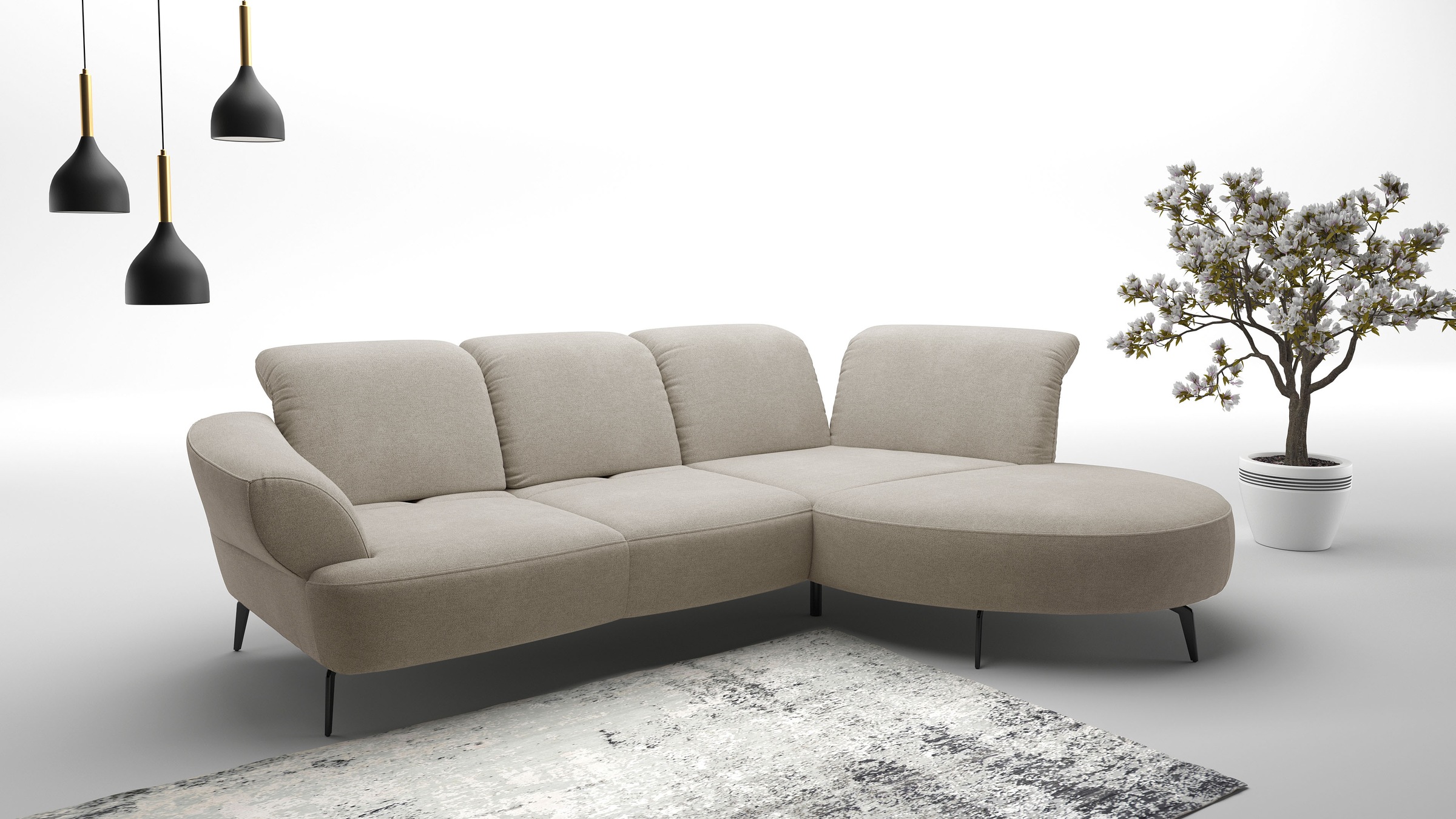 sit&more Ecksofa "Dance, L-Form, inkl. Sitztiefenverstellung", inkl. Click& günstig online kaufen