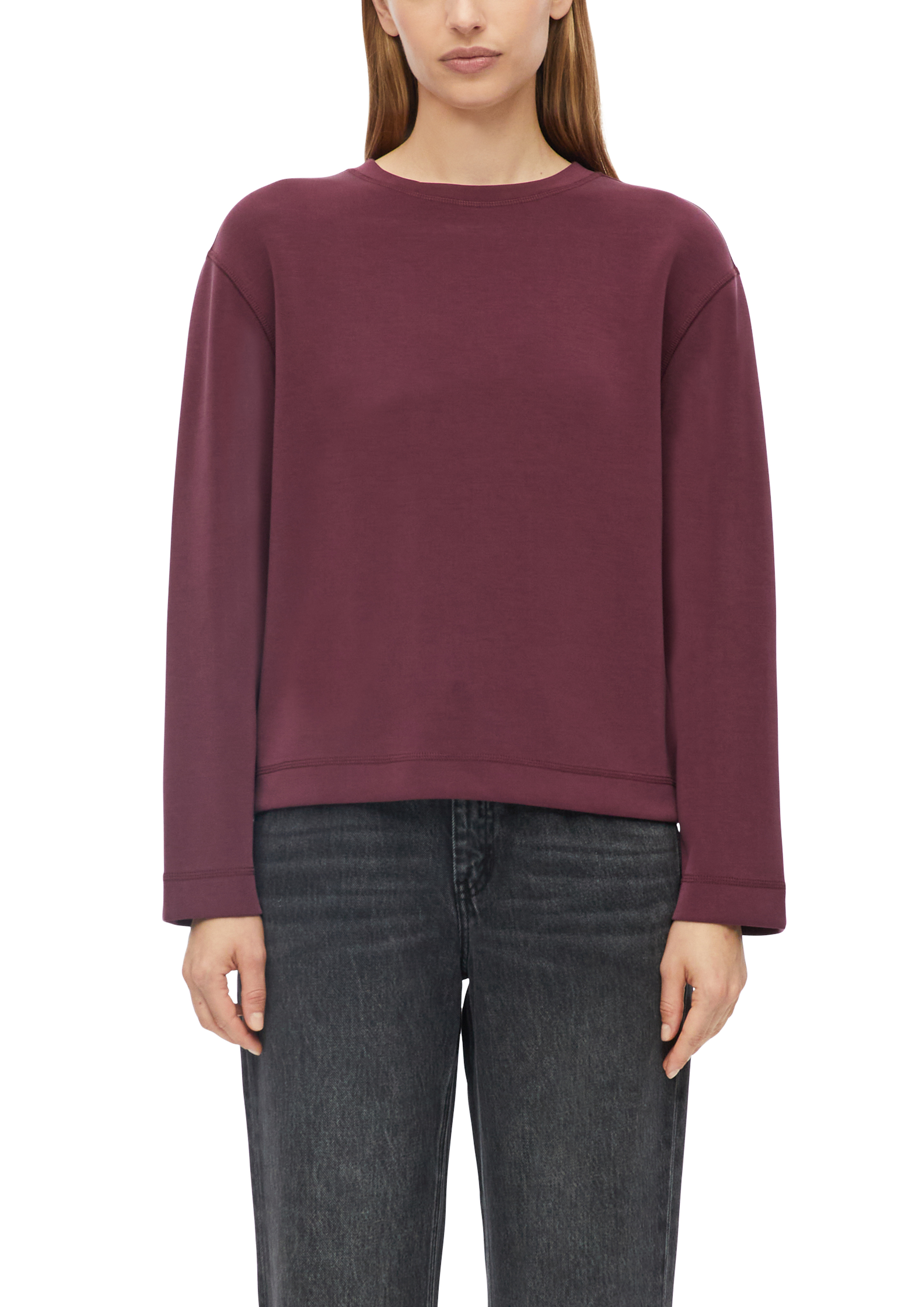 s.Oliver Sweatshirt, unifarben / Rundhals