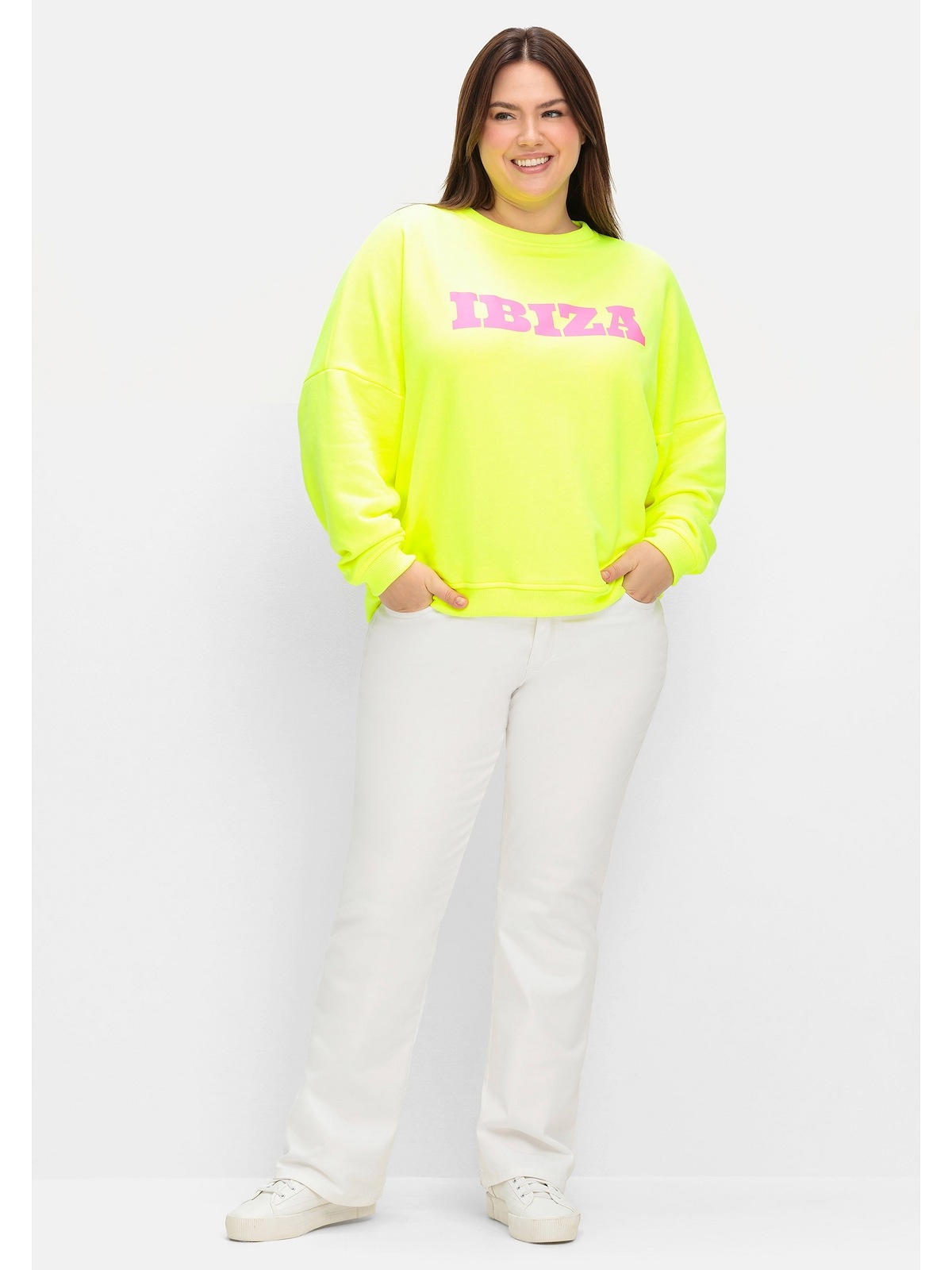 Sheego Sweatshirt »Große Größen«, in Oversizeform, aus Baumwolle