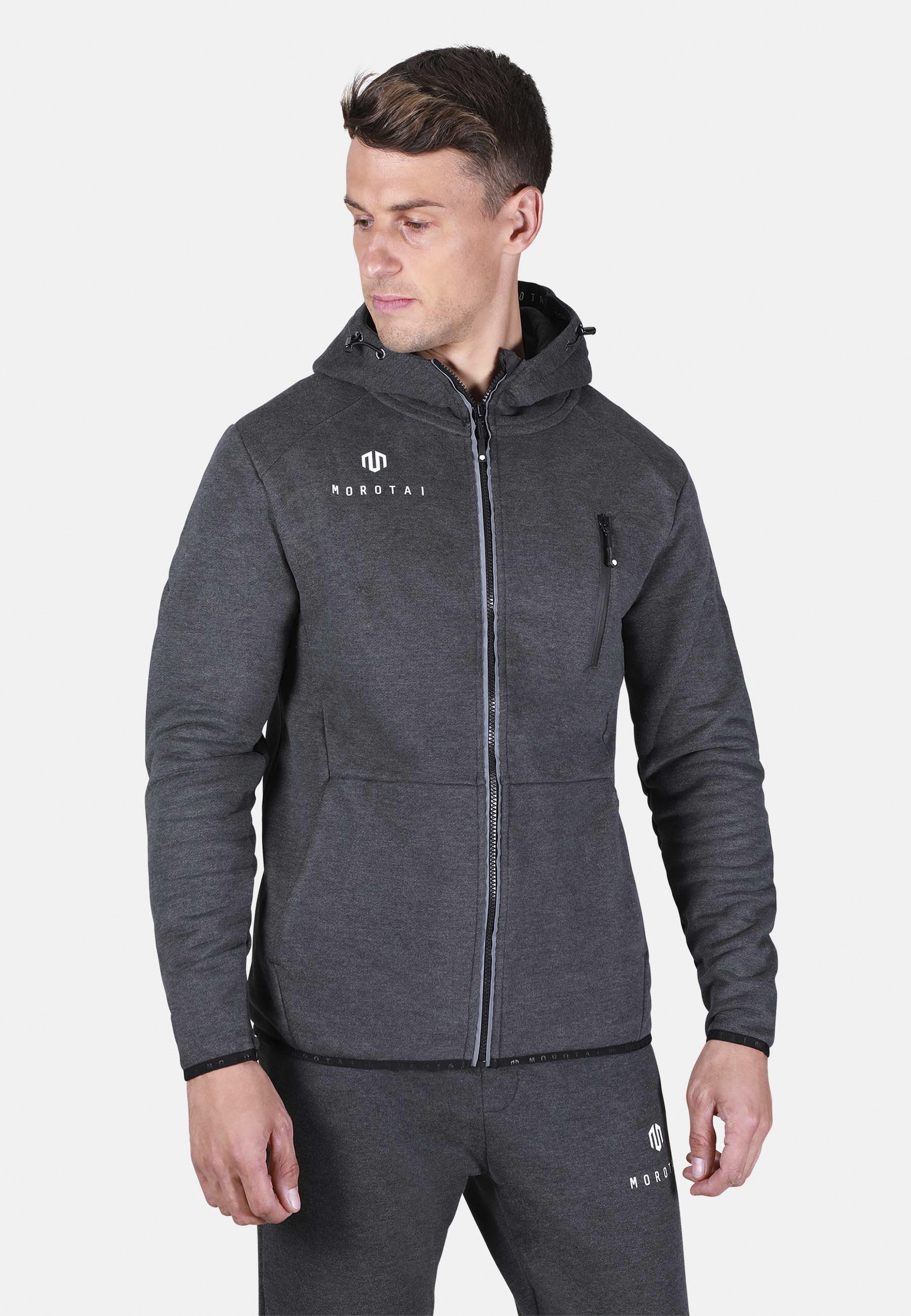 MOROTAI Allwetterjacke »MOROTAI Herren Morotai Neo Zip Sweatjacket« 1 Stk. tlg. mit Kapuze
