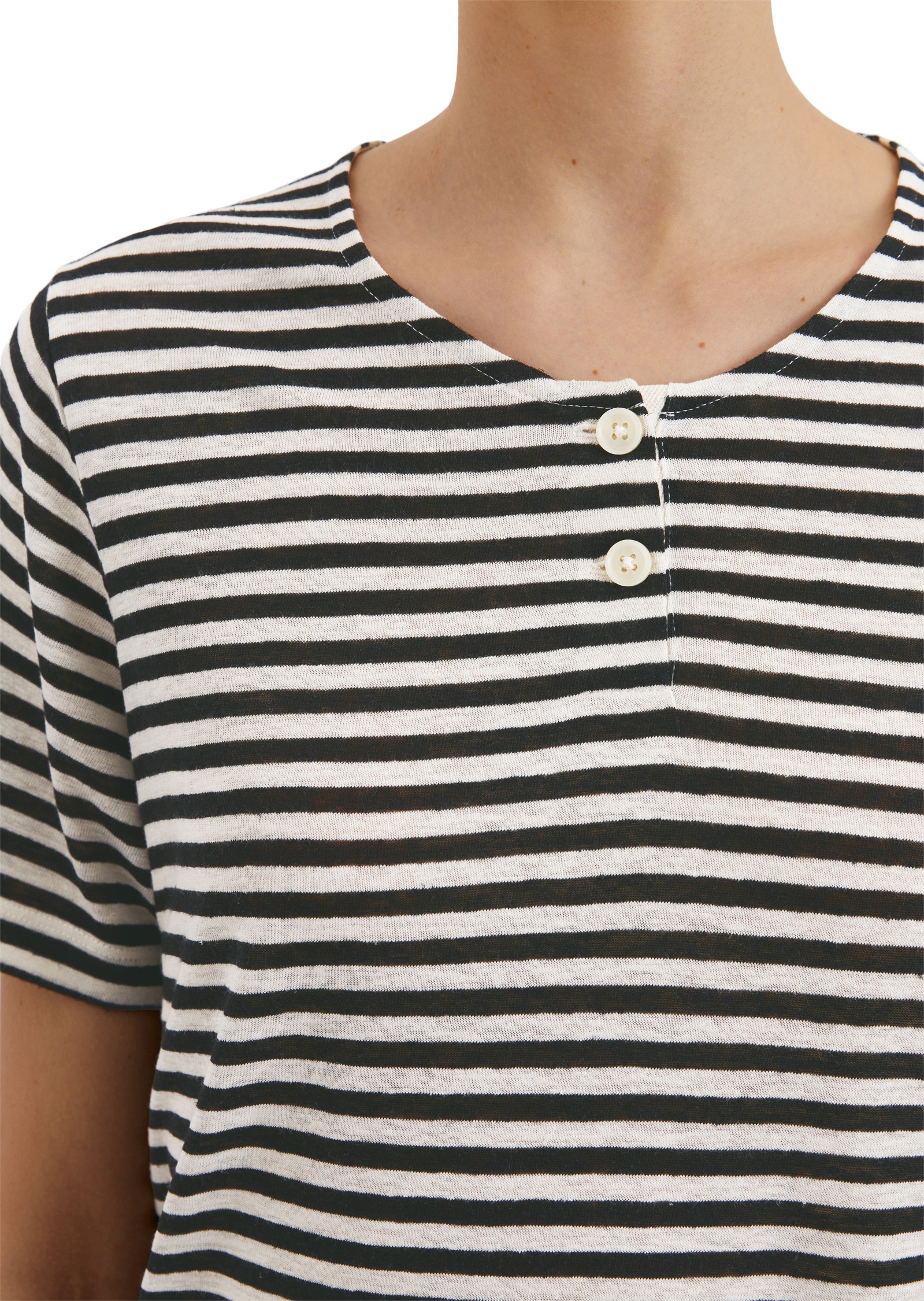 Marc O'Polo T-Shirt »aus TENCEL™ Lyocell-Leinen-Mix«