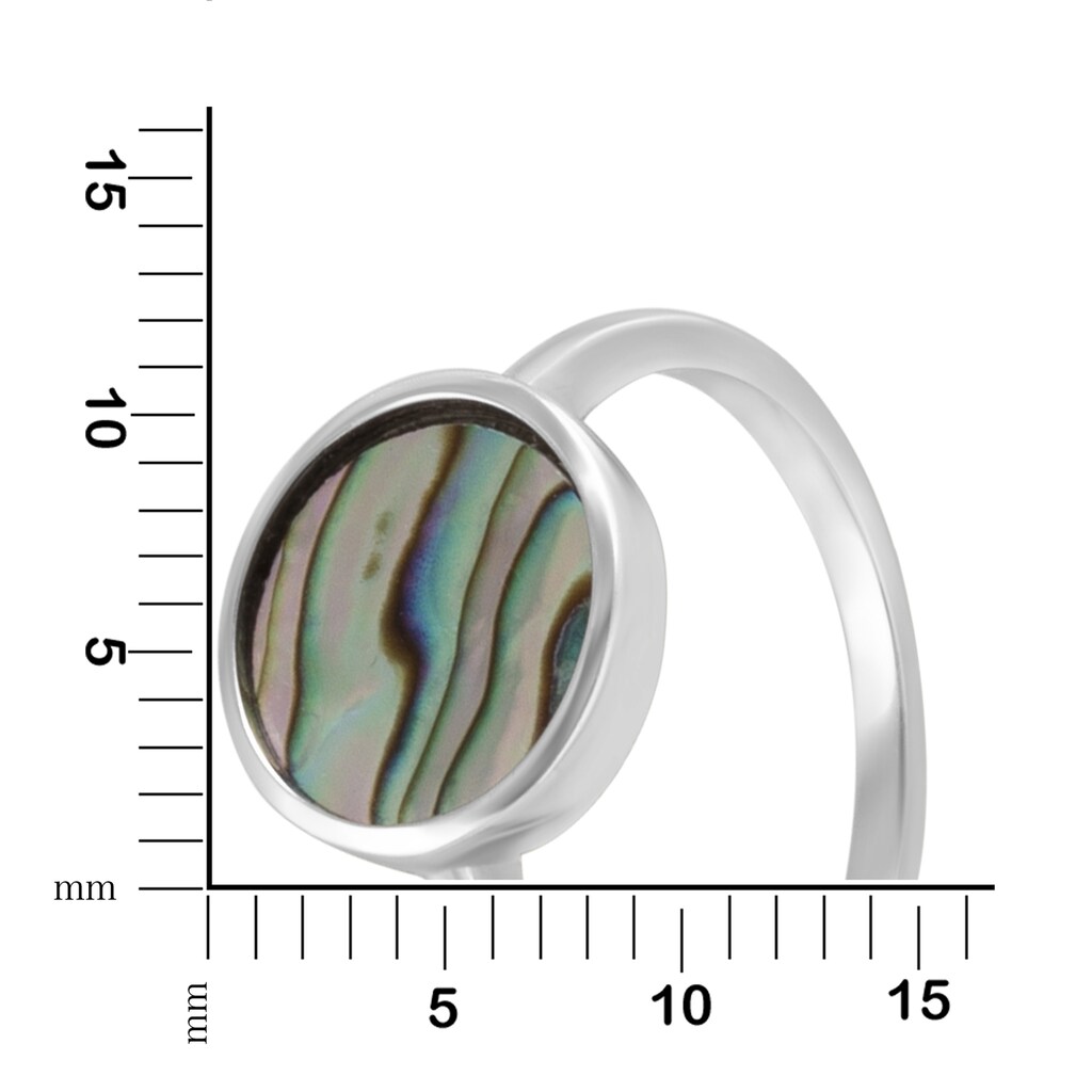 Vivance Fingerring »925 Silber rhodiniert Abalone«