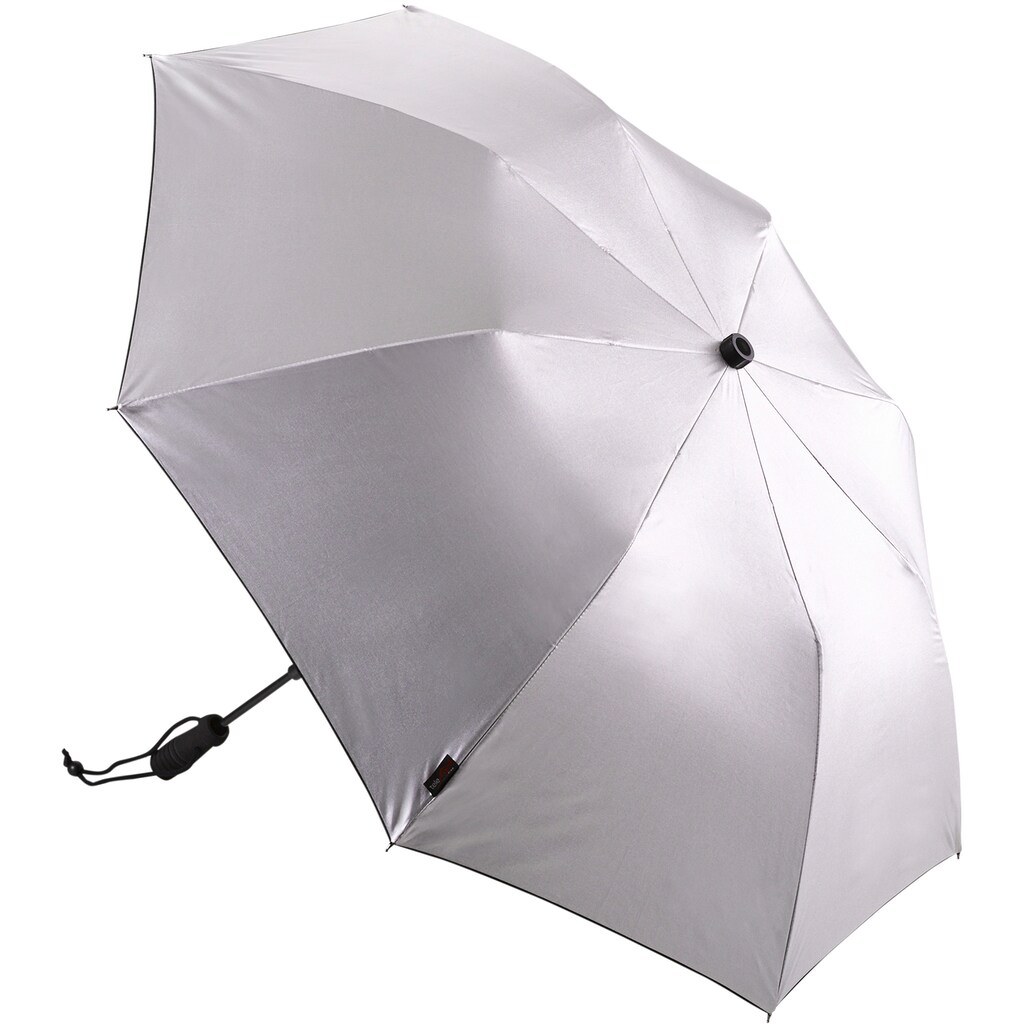 EuroSCHIRM® Taschenregenschirm »teleScope handsfree, silber«