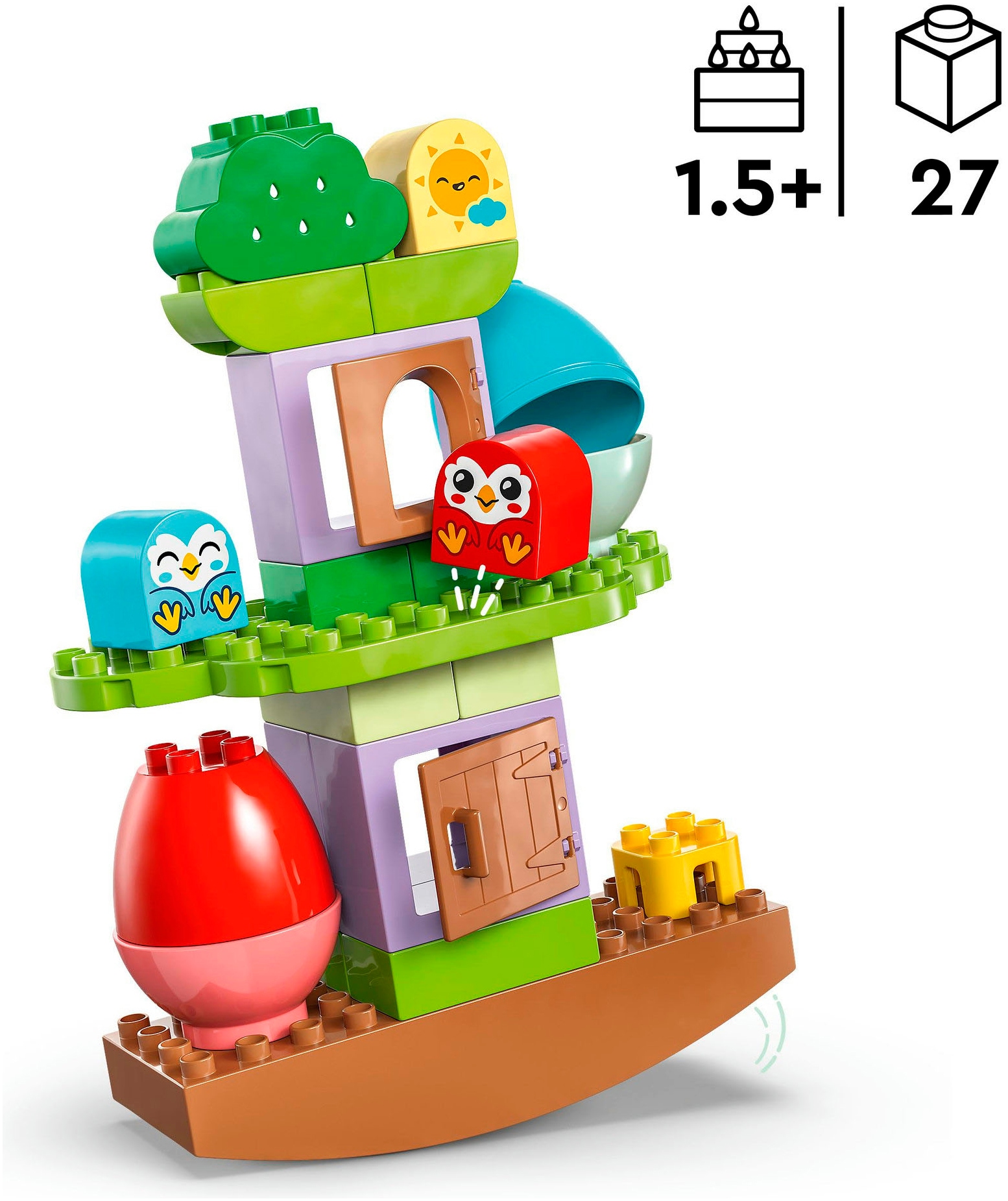 LEGO® Konstruktionsspielsteine »Baum zum Balancieren und Stapeln (10440), LEGO DUPLO My First«, (27 St.), Made in Europe