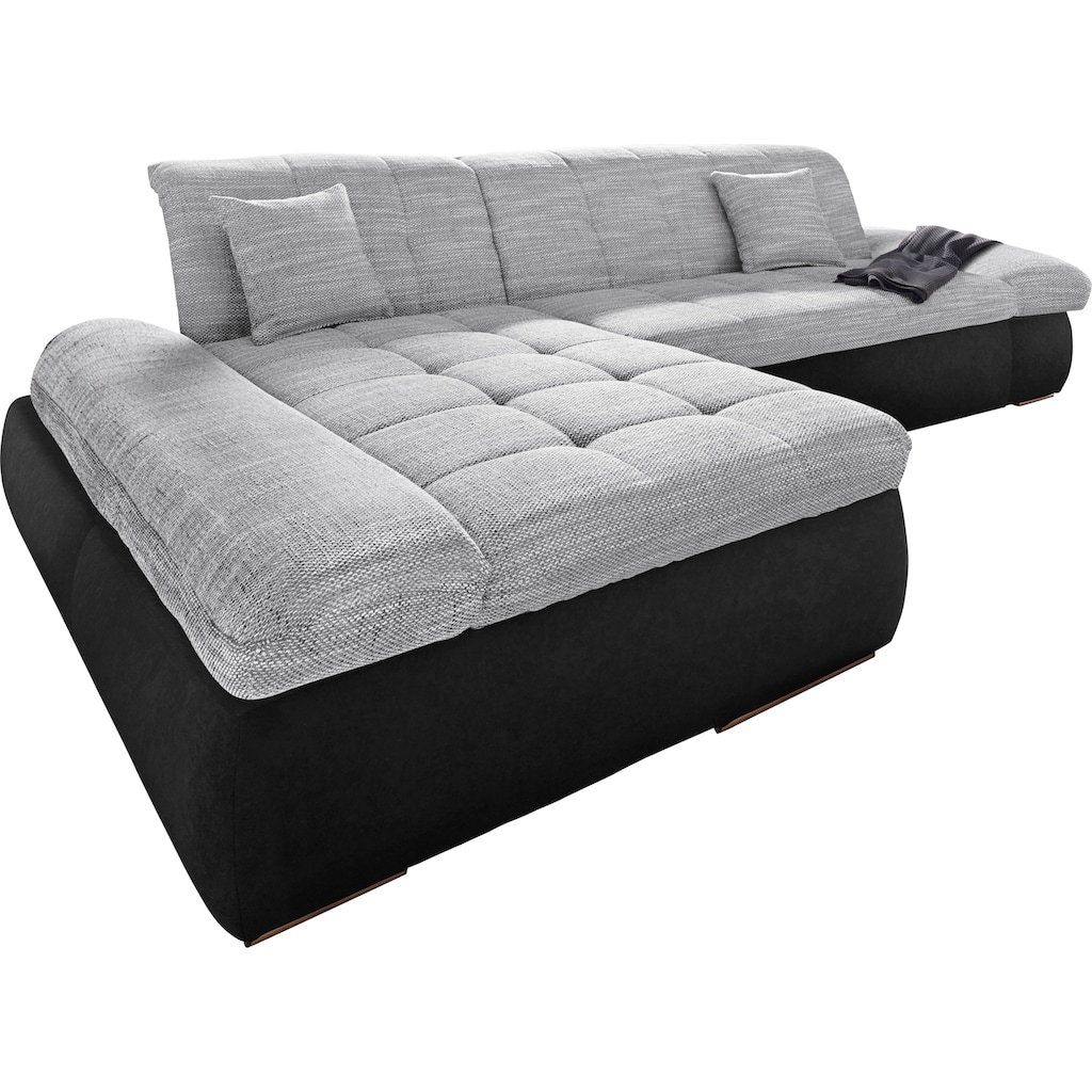 DOMO collection Ecksofa »PB Moric wahlweise mit Bettfunktion + Armteilverstellung, Schlafsofa«