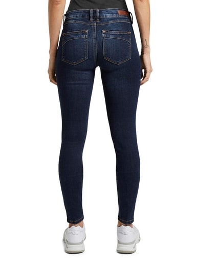 Tom Tailor Denim Damen Jeans Jona - Extra Skinny Fit - Blau - Dark Stone Wa günstig online kaufen