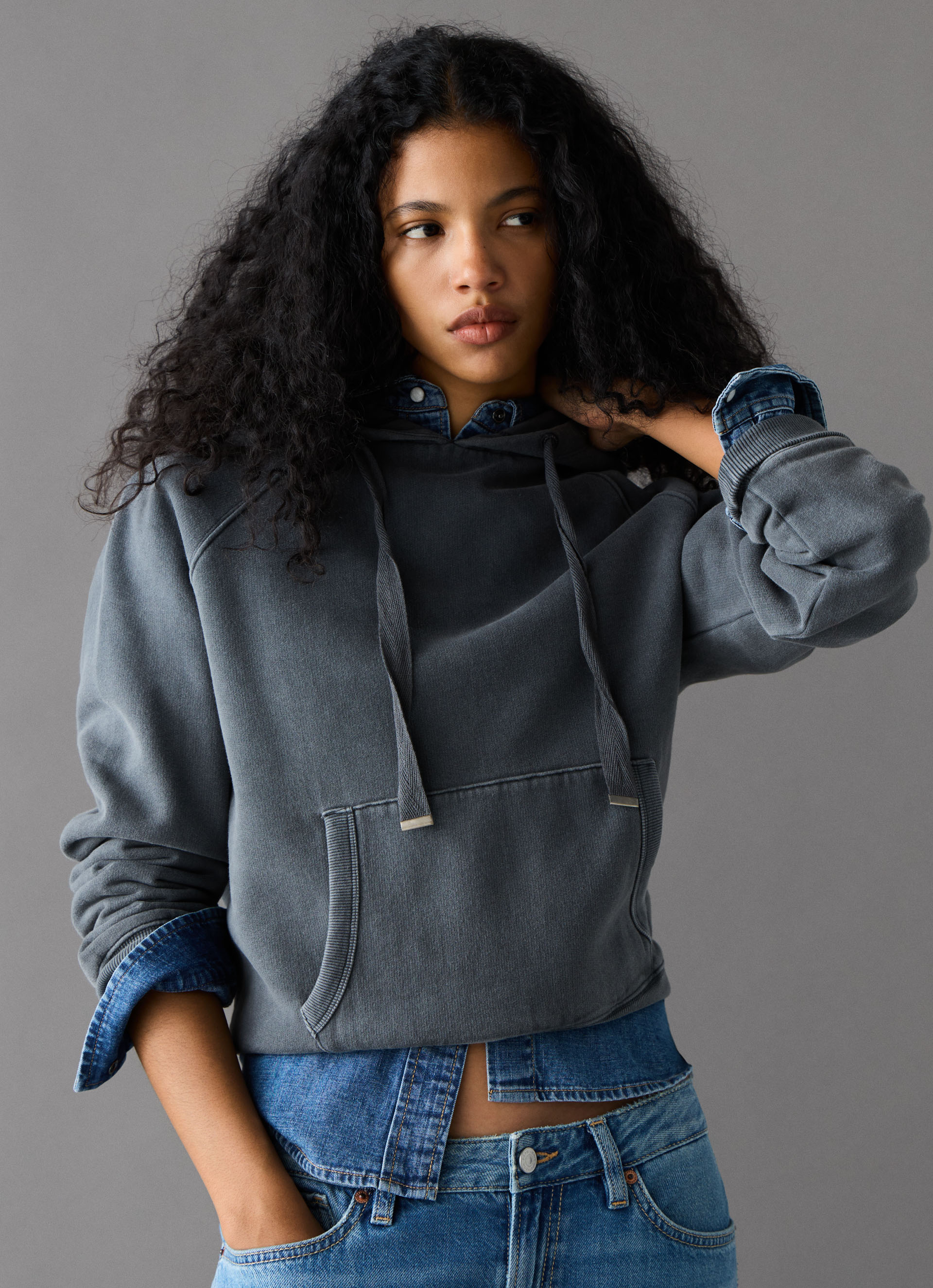 Pepe Jeans Hoodie "BEGO", Sweatqualität in gewaschener Optik