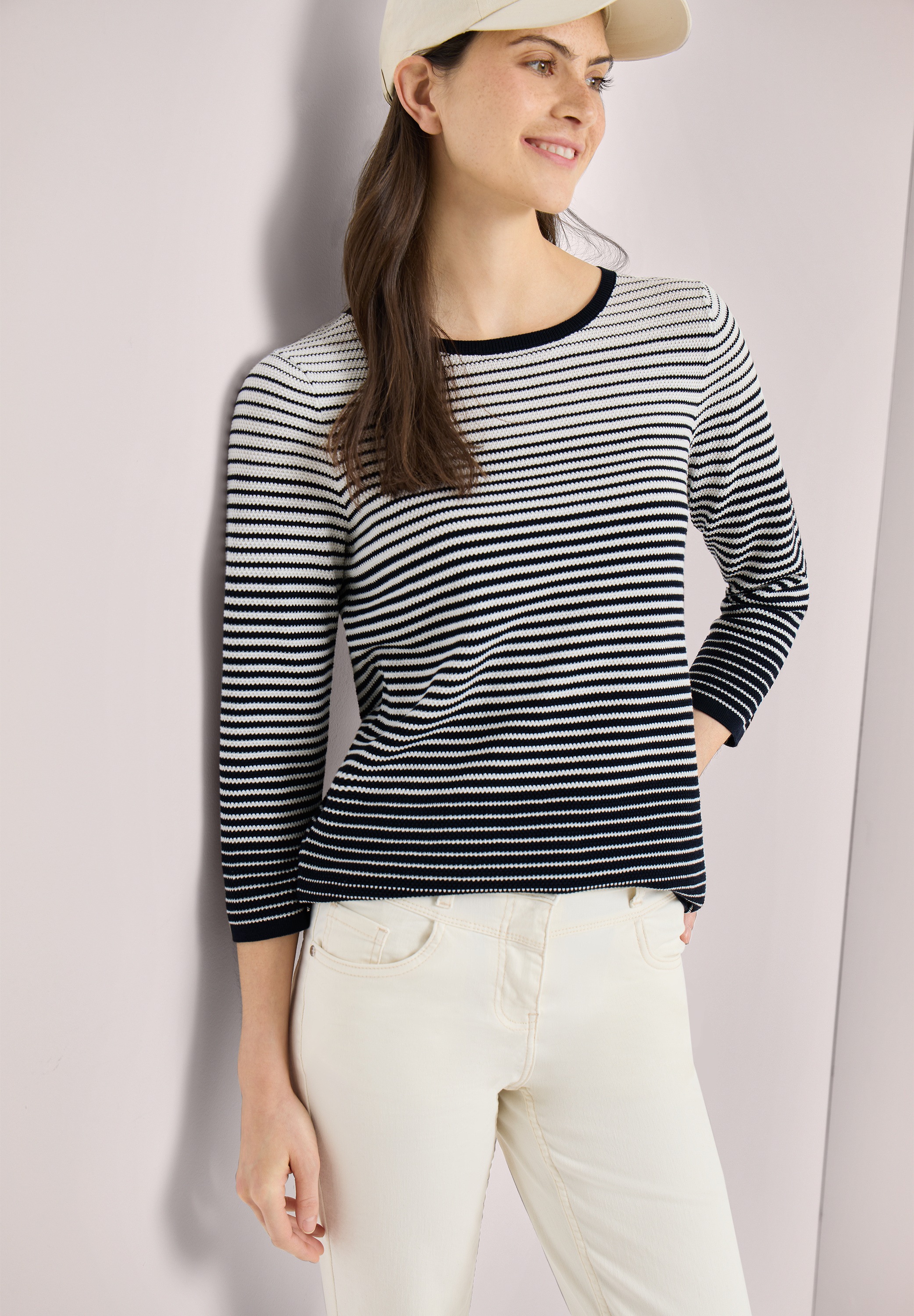 Cecil Strickpullover im soften Baumwoll-Mix