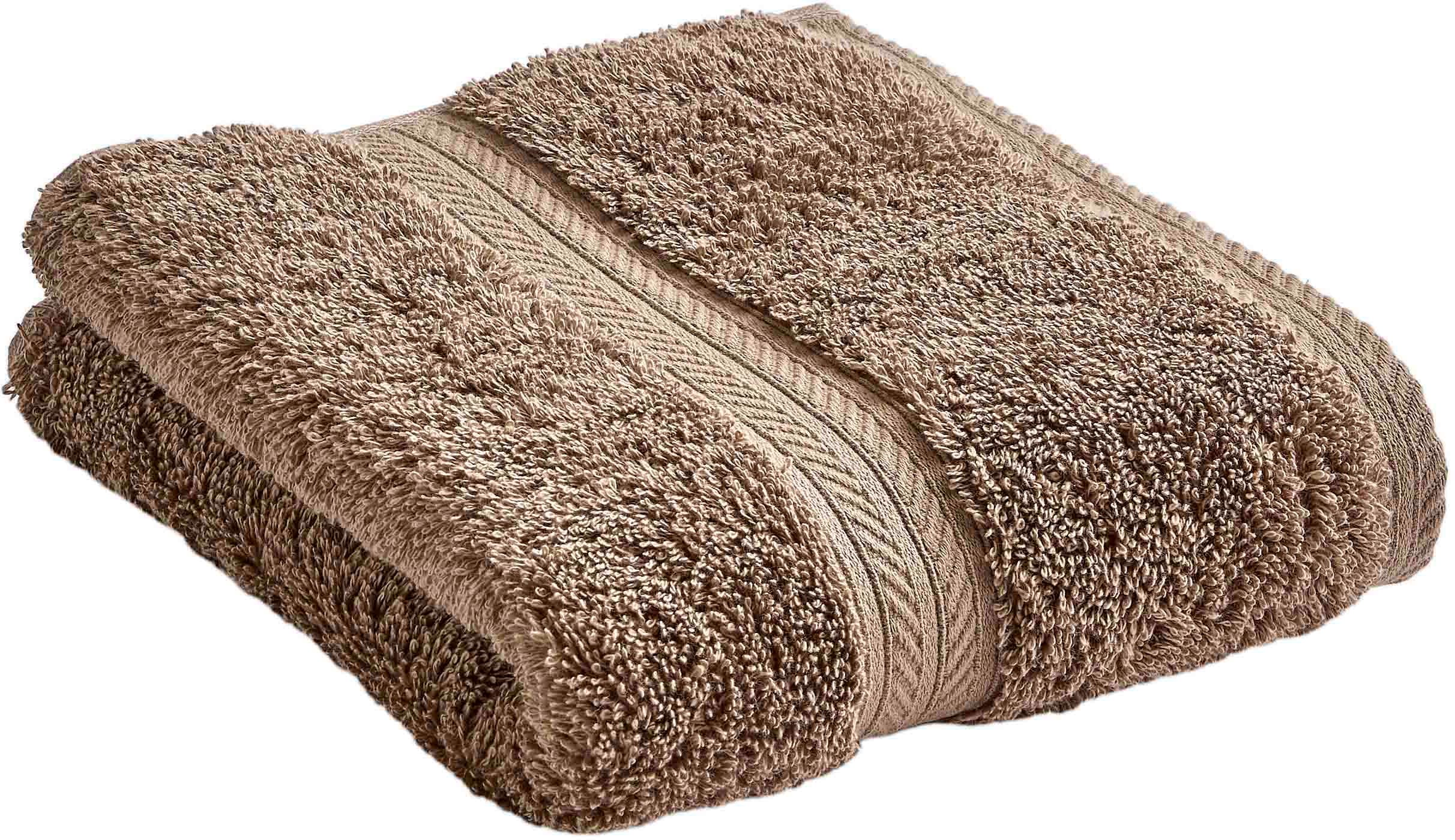 Gästehandtücher CHRISTY, B:46cm L:76cm, braun, Walkfrottier, Obermaterial: 100% Baumwolle, Handtücher, "RENAISSANCE", Premium-Gästetücher in