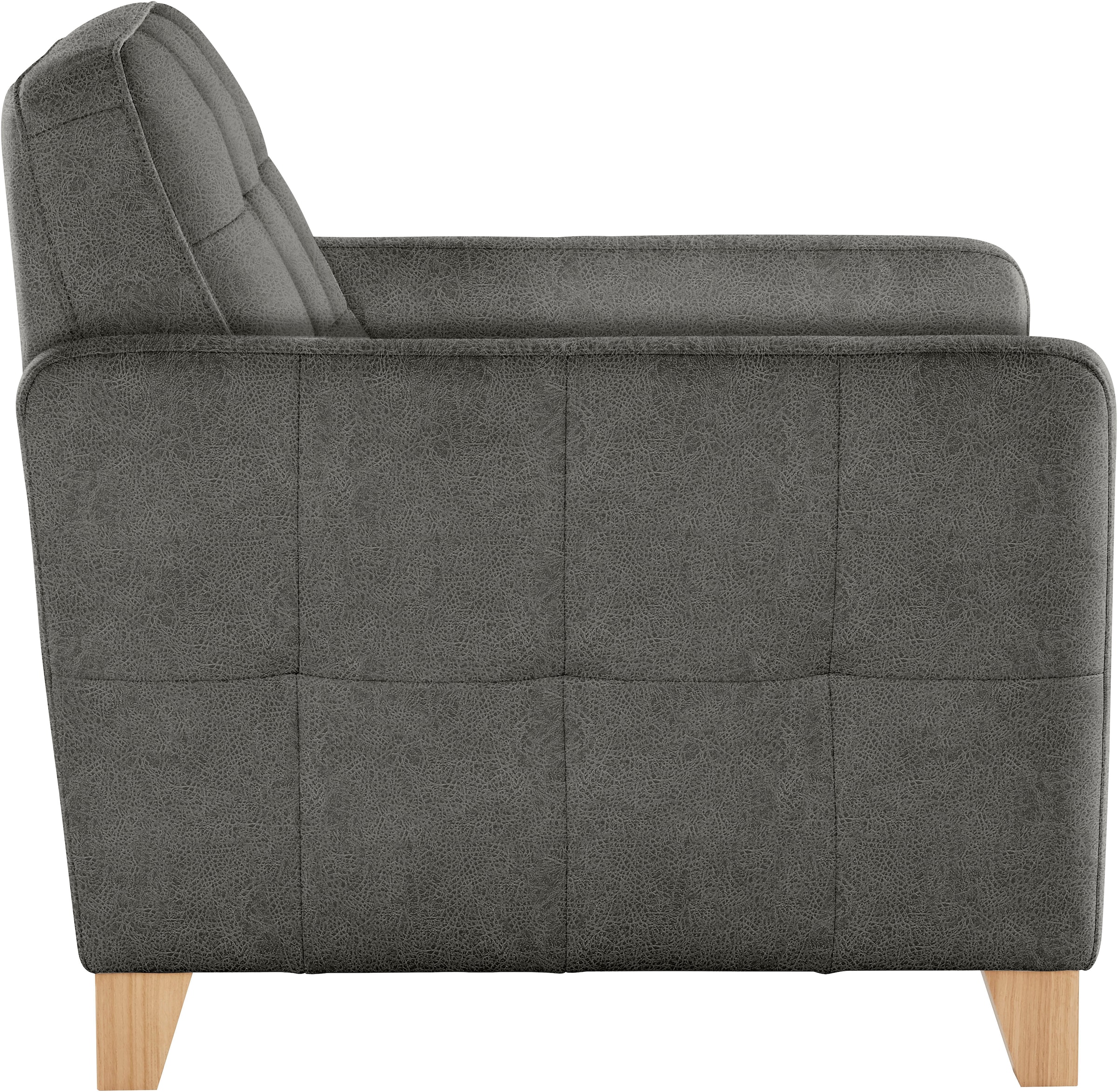 exxpo - sofa fashion Sessel »Elio, Loungesessel, aufwendige Detailverarbeitung, bequem und modern«, hoher Sitzkomfort für entspannende Momente