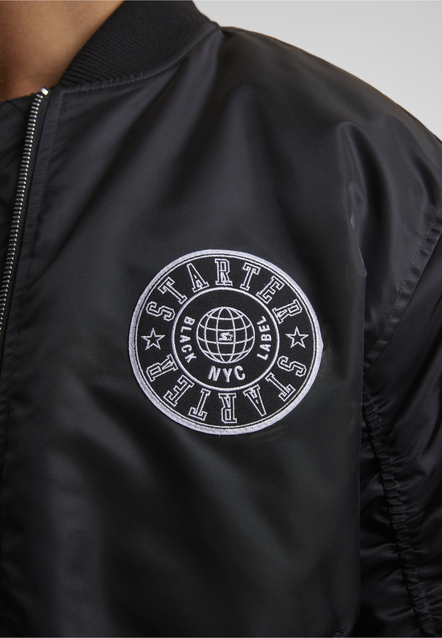 Starter Black Label Bomberjacke »Starter Black Label Starter Patch Bomberjacket« 1 Stk. tlg. ohne Kapuze