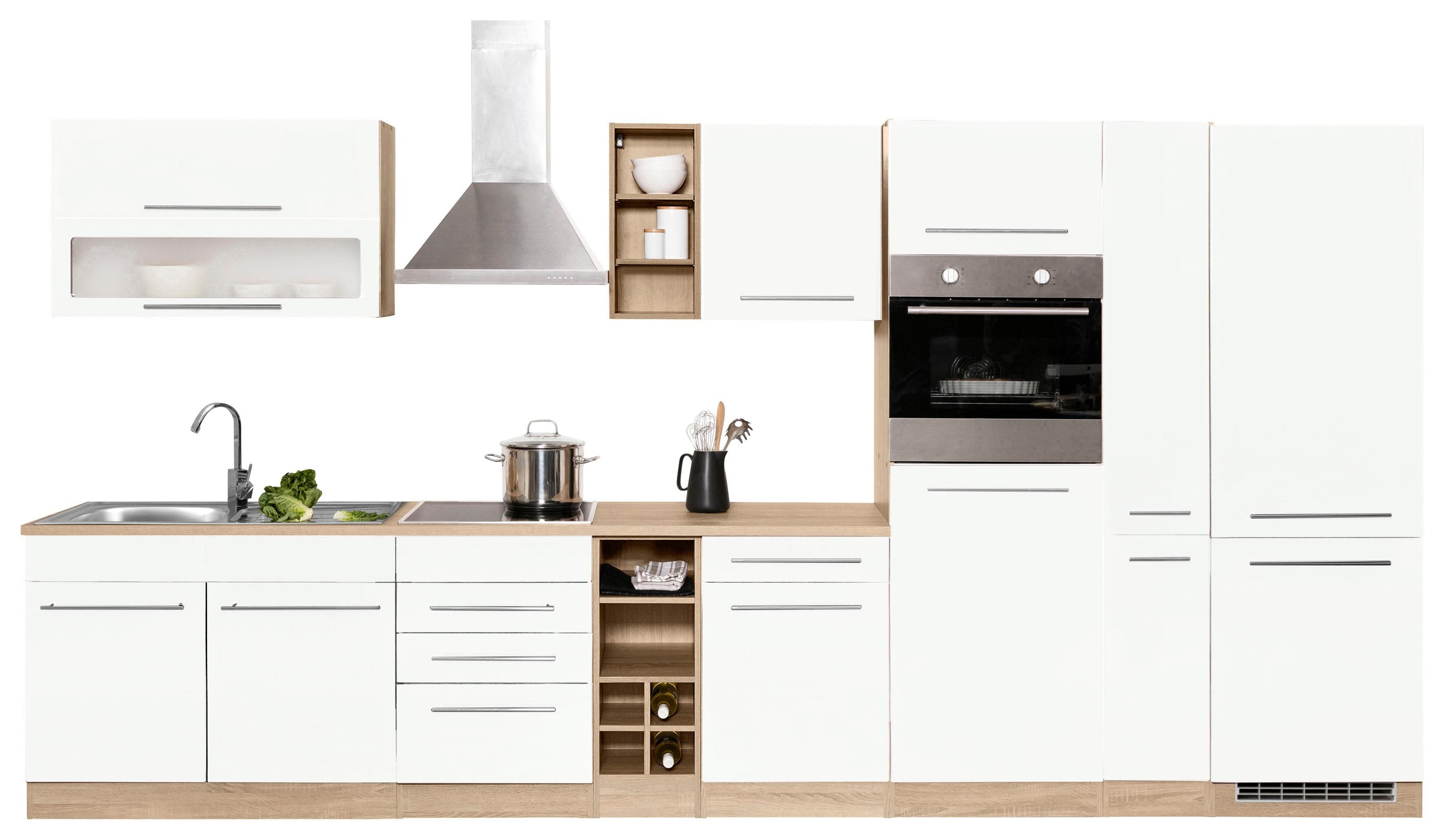 KOCHSTATION "KS-Eton" mit E-Geräten, Breite 390 cm