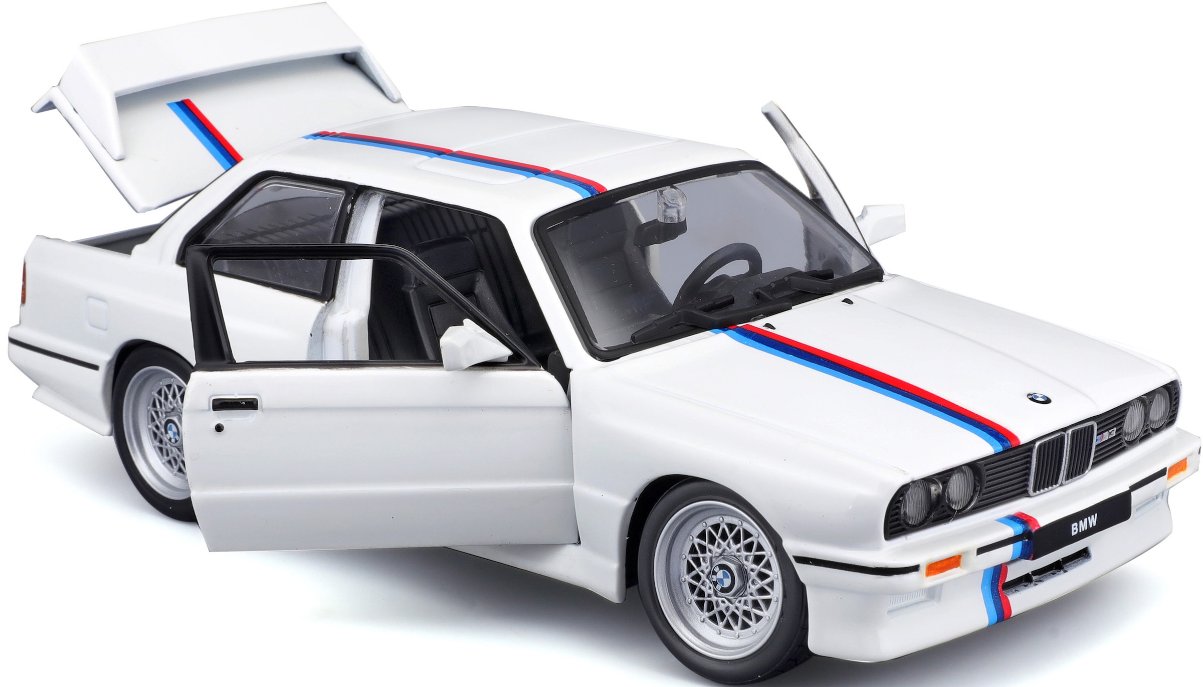 Bburago Sammlerauto »BMW M3 (E30) 88, weiß«, 1:24