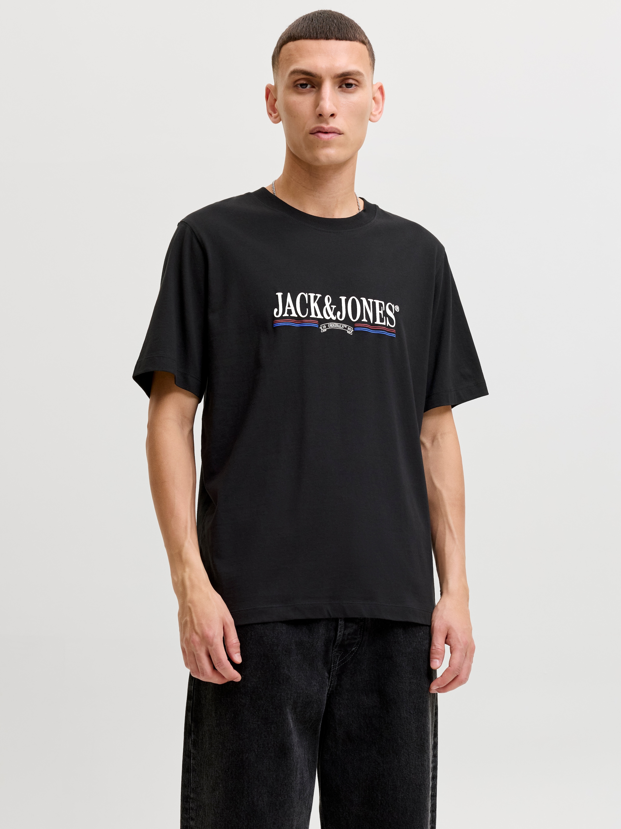 Jack & Jones T-Shirt "JORFREDERIKSBERG GRAPHIC BOX TEE SS CN" Baumwolle, regular fit