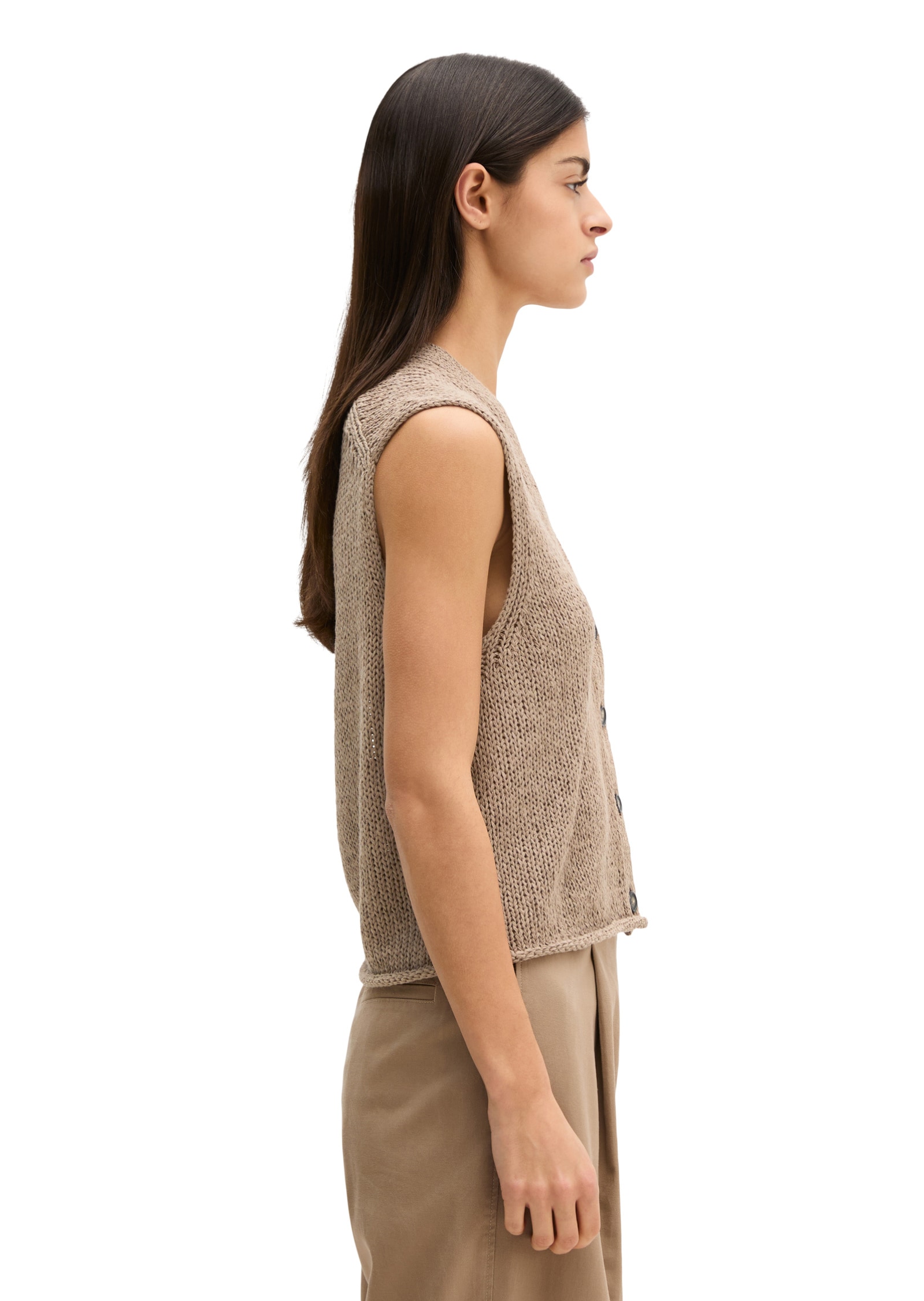 Marc O'Polo Strickweste »aus Bändchengarn«