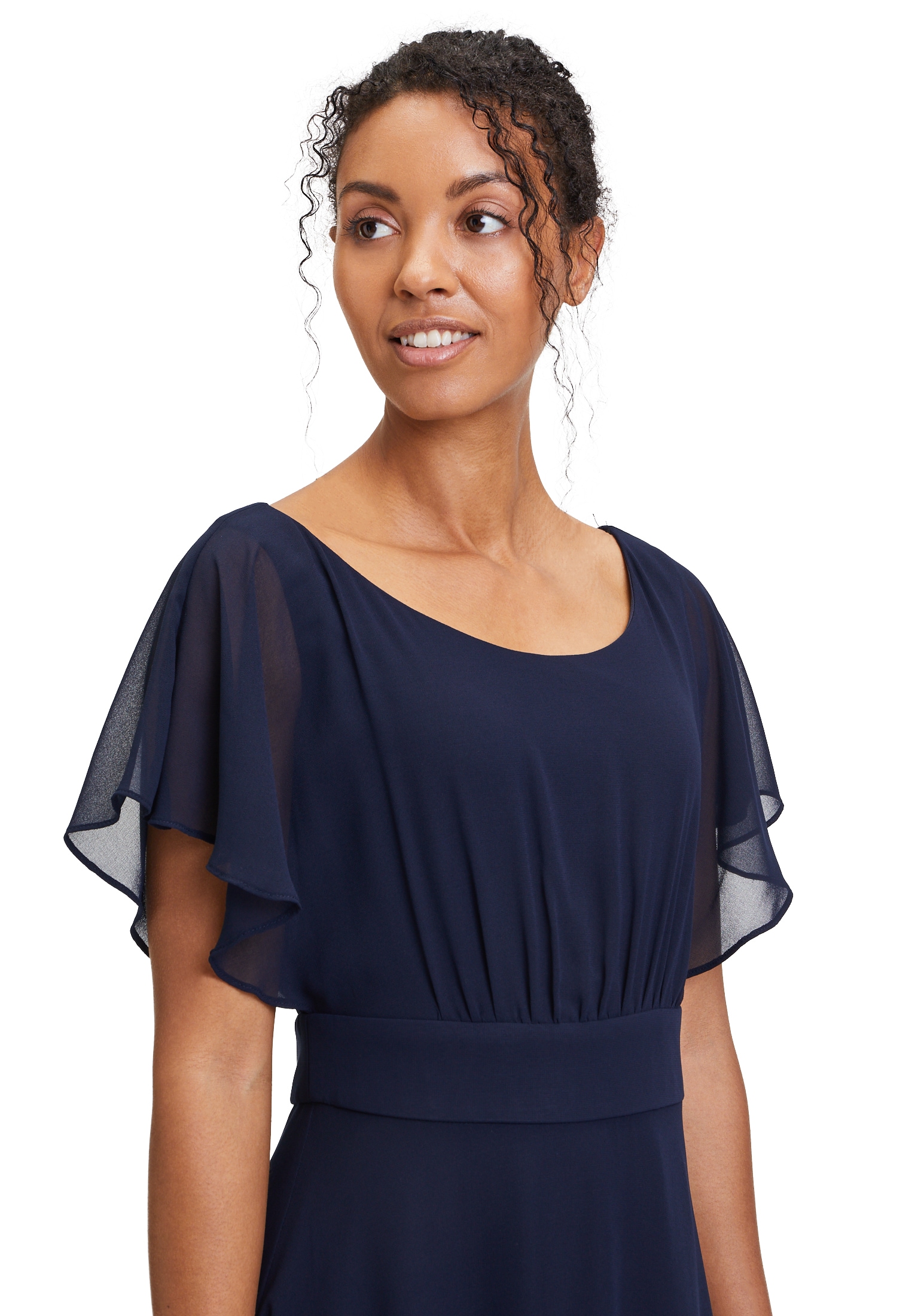 Vera Mont Cocktailkleid »Vera Mont Damen Cocktailkleid kurzarm«, Raffung