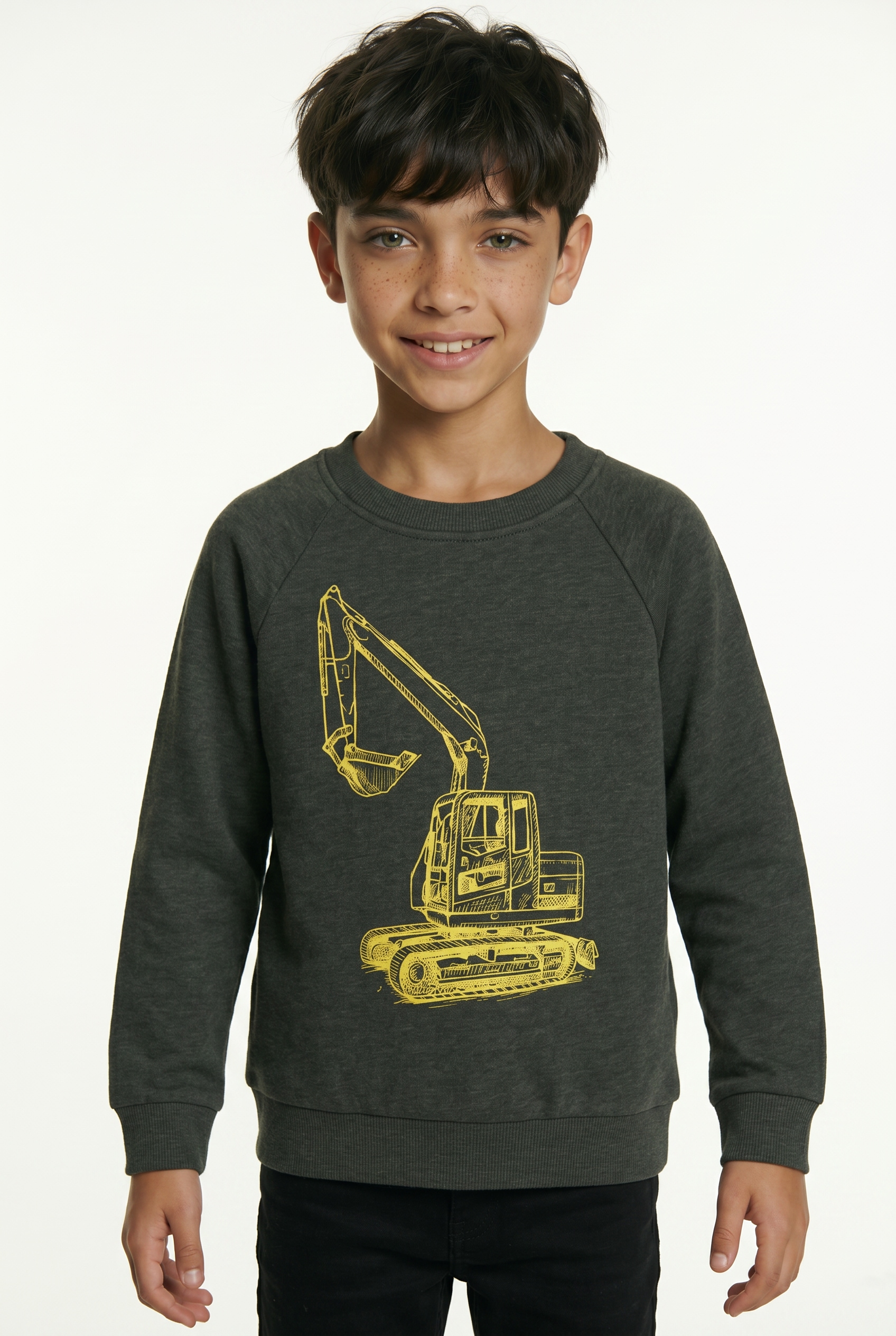 Name It Sweatshirt "NMMVION LS NREG SWEAT UNB", Baumwollmischung, regular fit