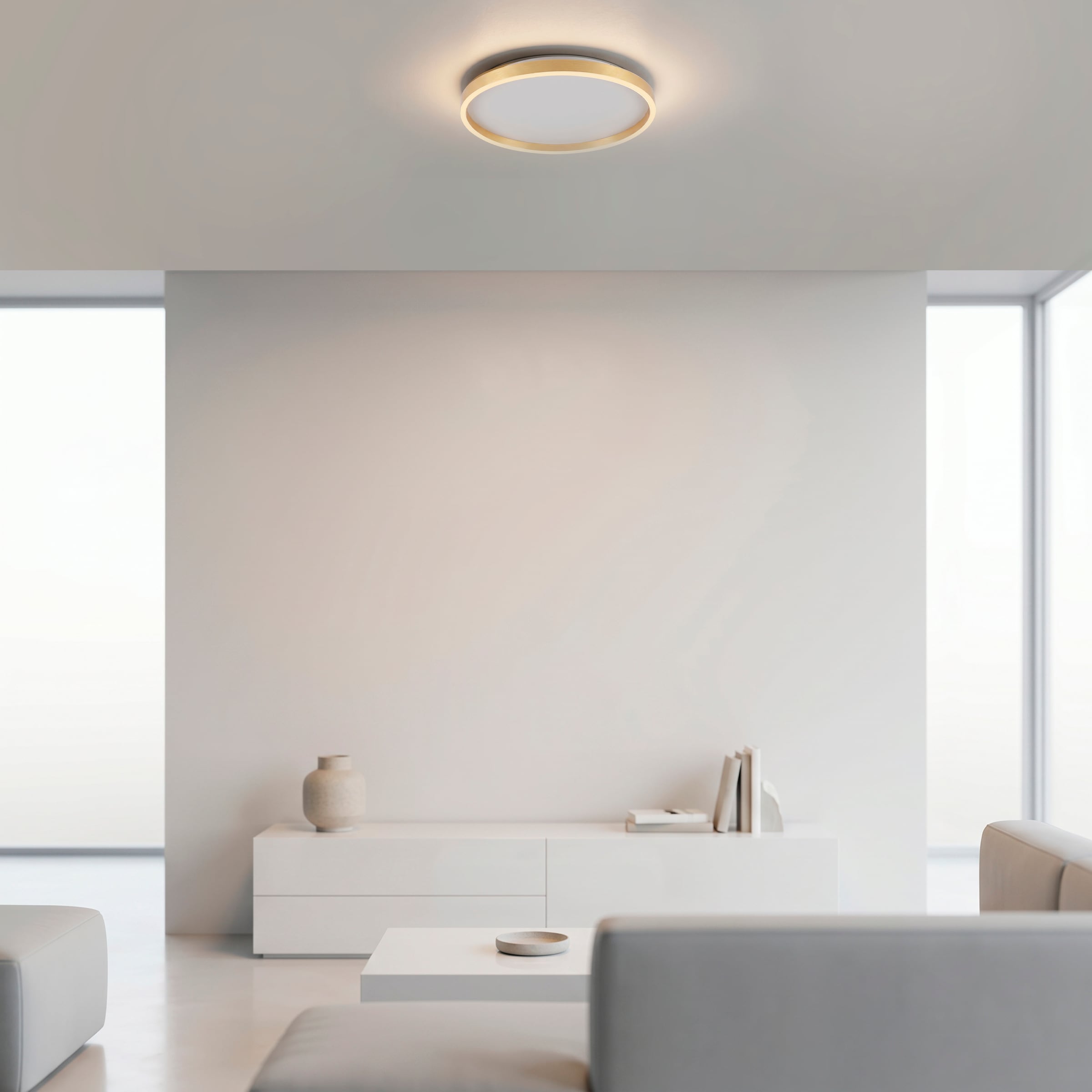 JUST LIGHT LED Deckenleuchte »MADLEN« LED-Board 1 Stk. Warmweiß Dimmbar, 3000K Leuchtmittel