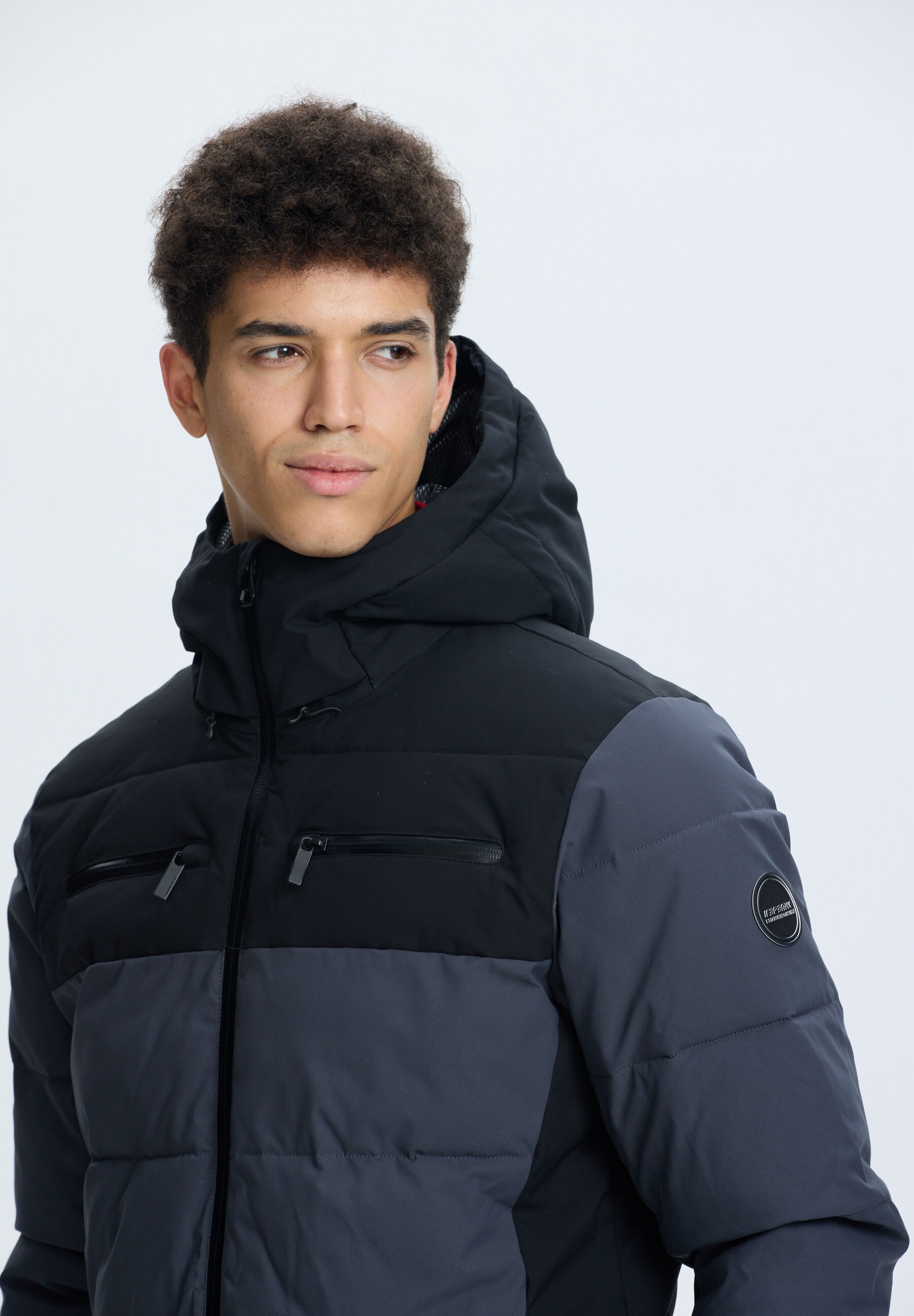 Icepeak Everman I Herren Steppjacke Anthrazit Größe 54 3